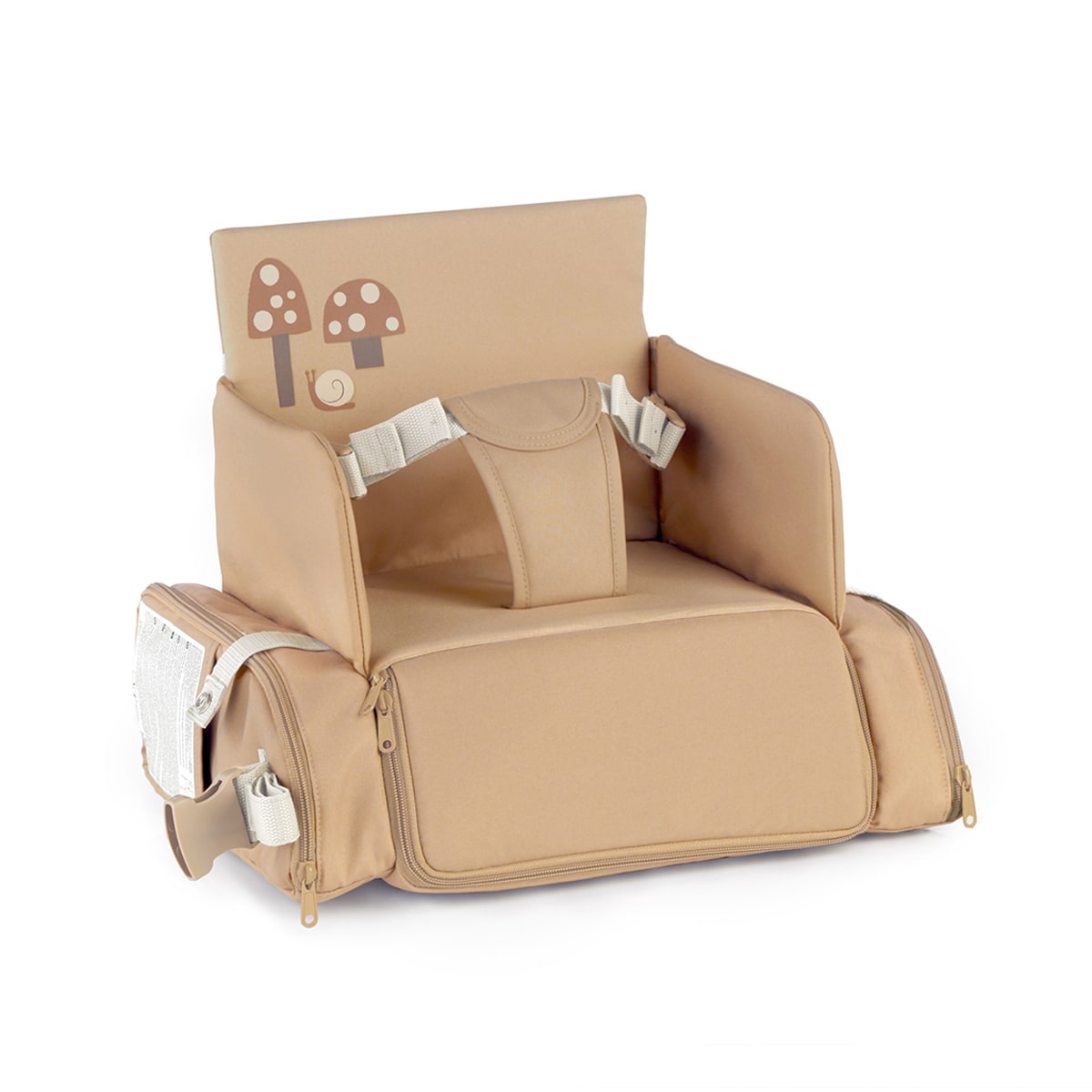 Saco de Cadeira de Refeição de Viagem Avant com Compartimentos Caramelo-1