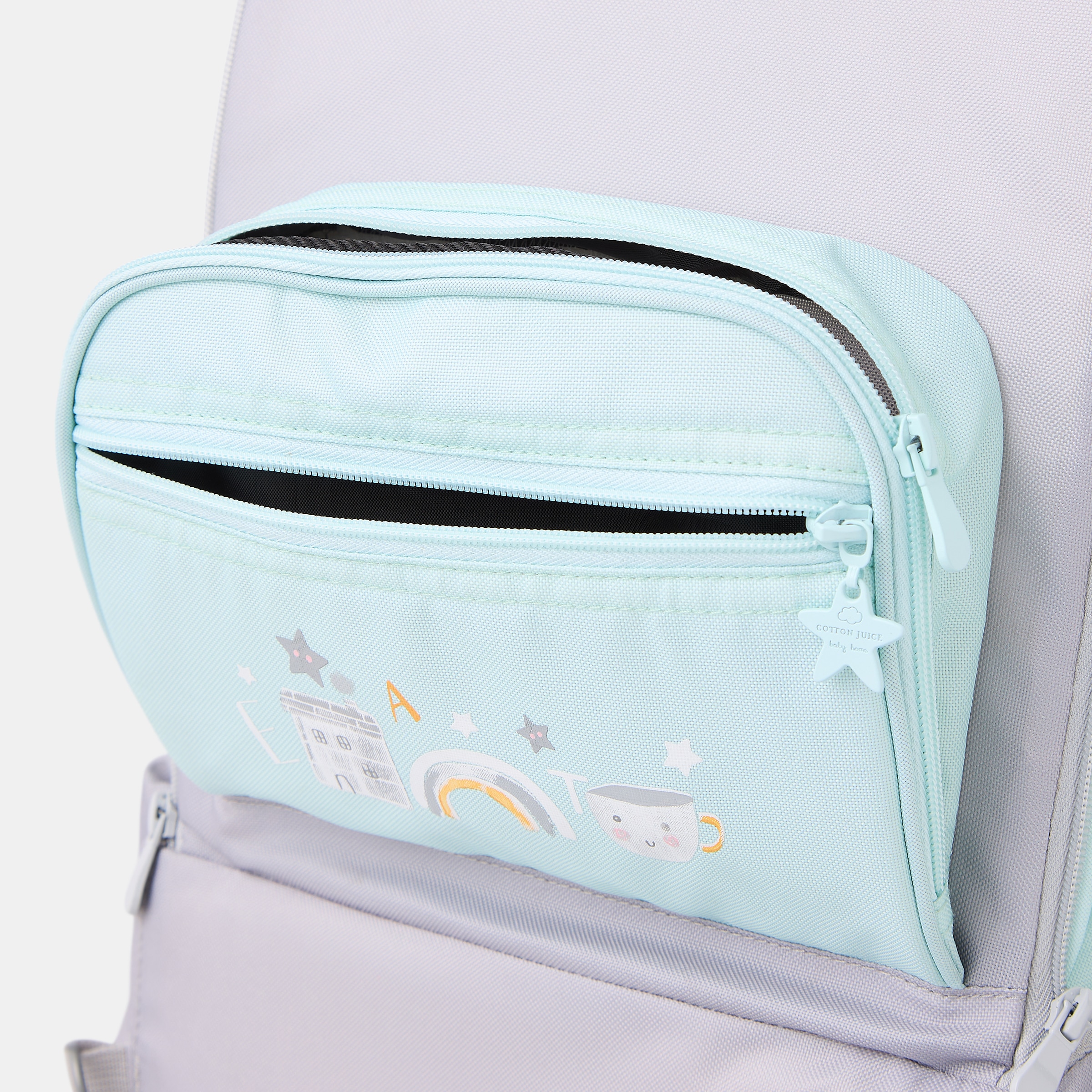 Cadeira de Refeição de Viagem com Bolso Abecedário Verde Mint-6