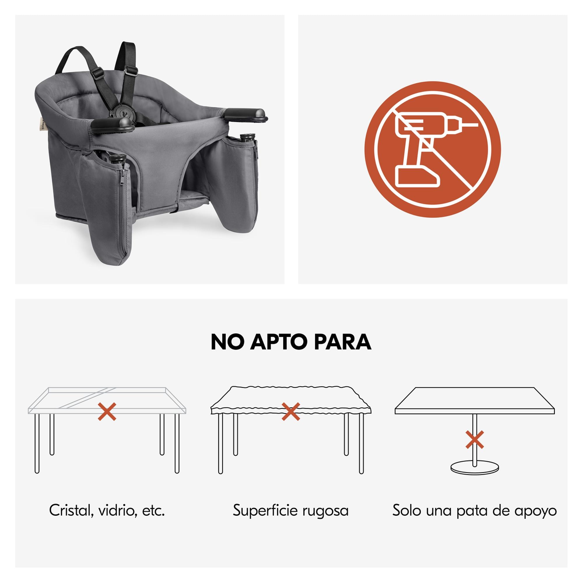 Assento Elevatório Portátil Fix N Sit Cinzento-escuro-7
