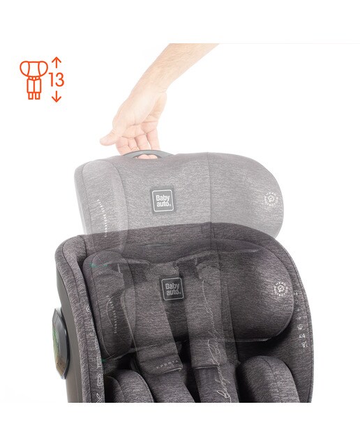 Cadeira Auto Xperta i-Size 360º, 40-150 cm Cinzento-4
