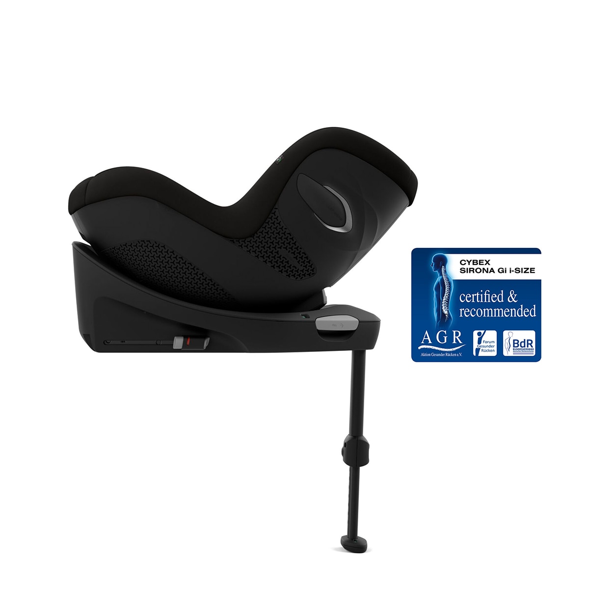 Cadeira Auto Sirona Gi i-Size com Redutor e Base - 40x105 cm Preto-6