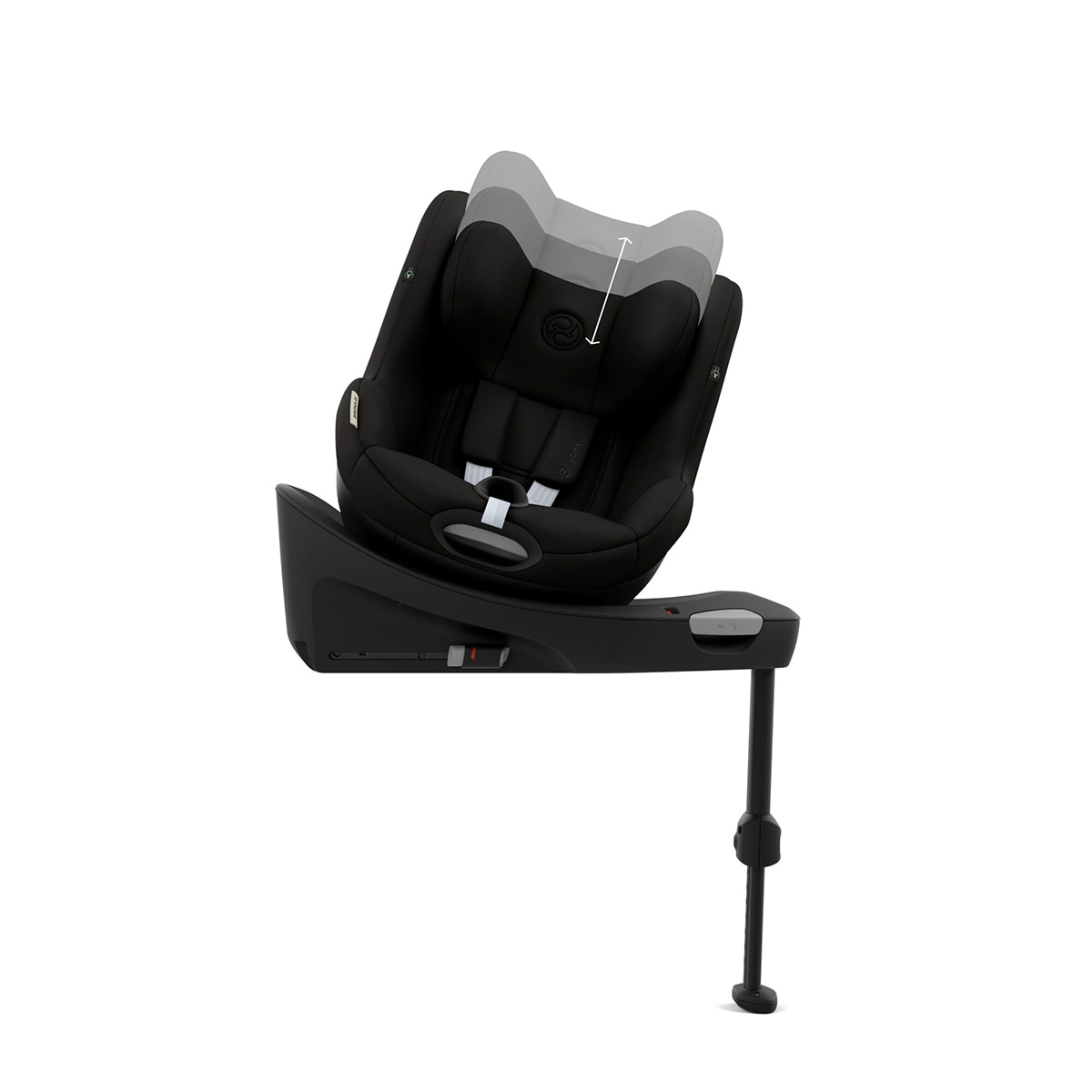 Cadeira Auto Sirona Gi i-Size com Redutor e Base - 40x105 cm Preto-7