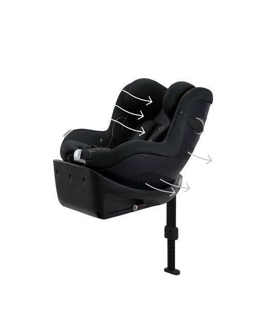 Silla de coche Cybex Sirona Gi i-Size con reductor y base (40 - 105cm) Negro Negro-11