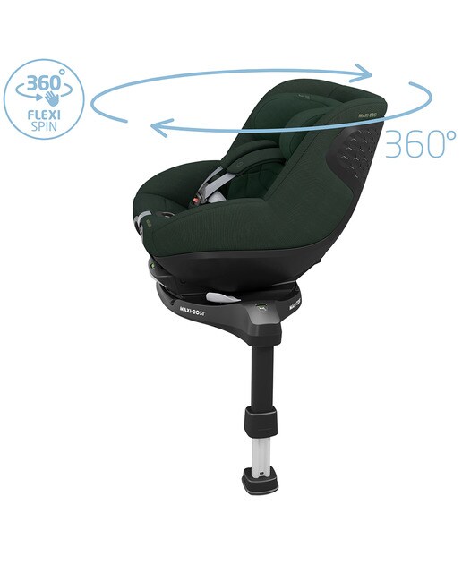 Cadeira de Auto GR.0+/1 Pearl 360 Pro SlideTech Authentic Black Verde-28