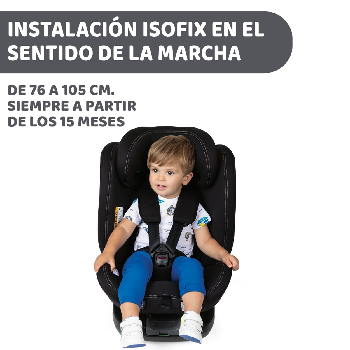 Silla de coche Chicco Unico Evo I-Size (40-150cm) - Azul Azul-7