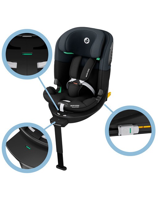 Silla de coche GR. 0/1/2/3 Maxi-Cosi Emerald S i-Size, 40-150cm, 0-12 años, 0-36Kg - Negro Negro-15