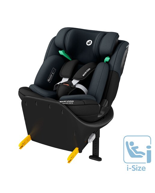 Silla de coche GR. 0/1/2/3 Maxi-Cosi Emerald S i-Size, 40-150cm, 0-12 años, 0-36Kg - Negro Negro-16