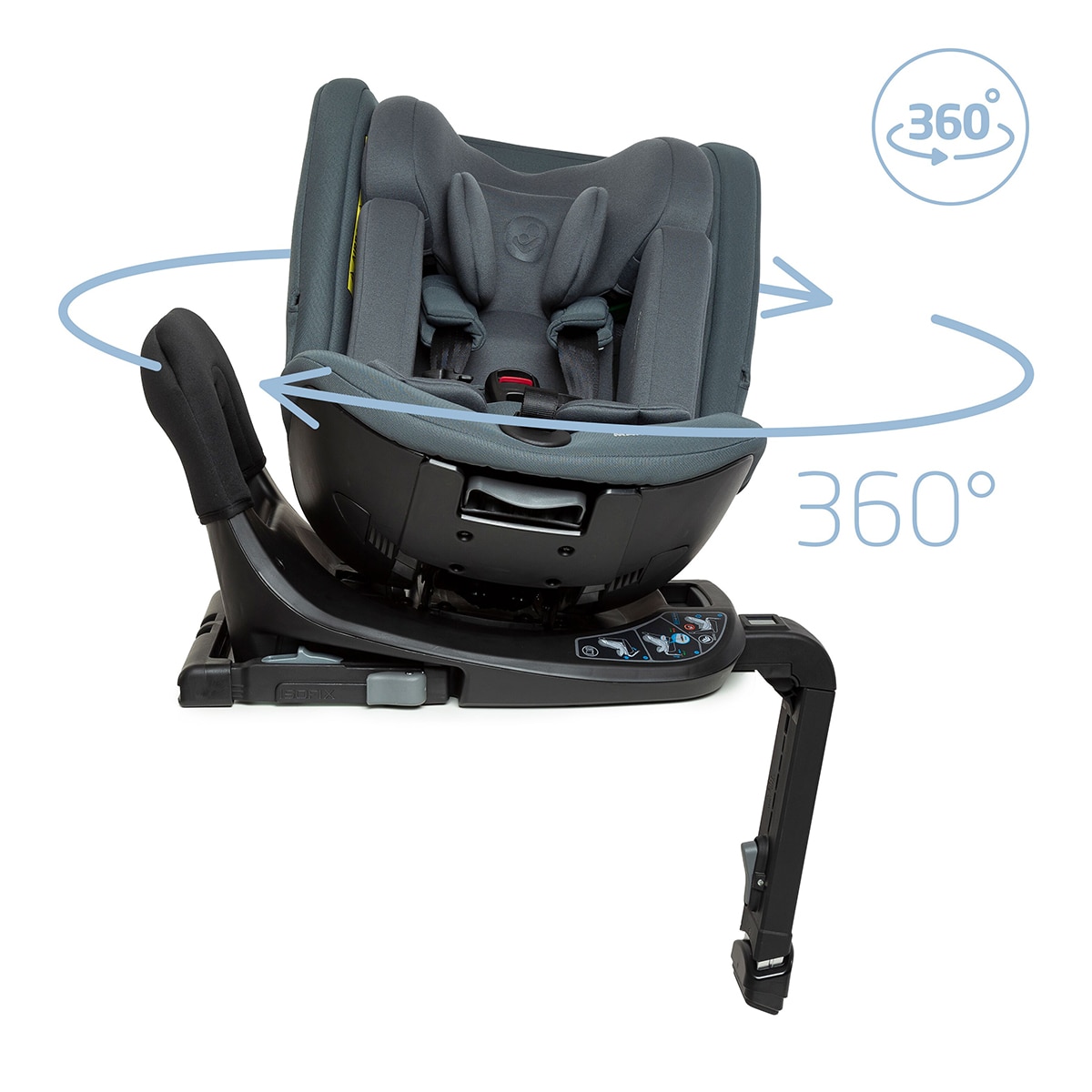 Silla de coche Maxi-Cosi Spinel 360 Plus, I-Size (40 - 145 cm) Gris oscuro Gris oscuro-11