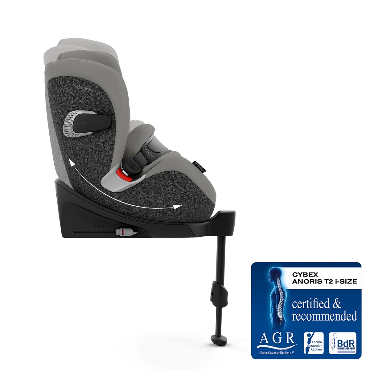 Cadeira Auto Anoris T2 i-Size Cinzento-5