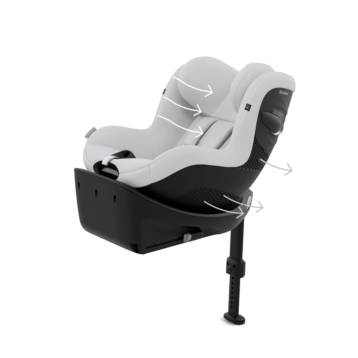 Cadeira Auto Sirona Gi i-Size com Redutor Cinzento-7