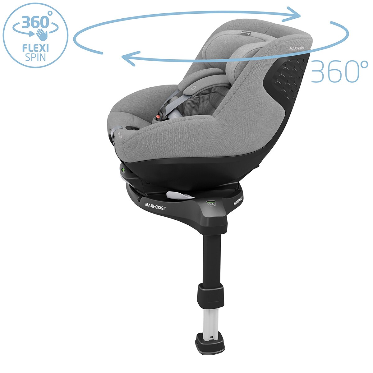 Silla de auto Maxi-Cosi Pearl 360 PRO i-Size GR.0+/1 (40-105cm) (0-4años) - Gris Gris-6