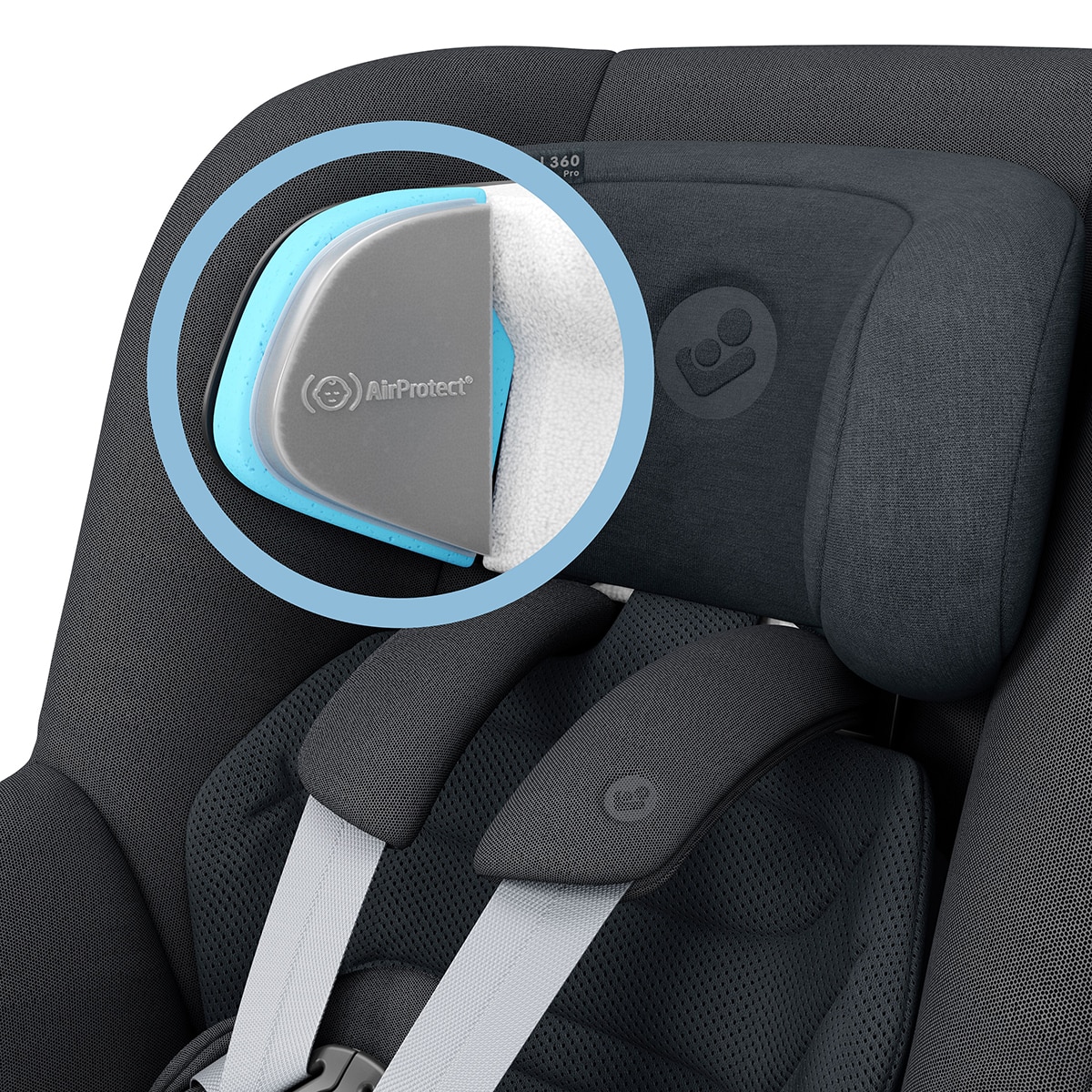 Cadeira Auto Pearl 360 PRO i-Size GR.0+/1 (40-105 cm) (0-4 Anos) Cinzento-escuro-9