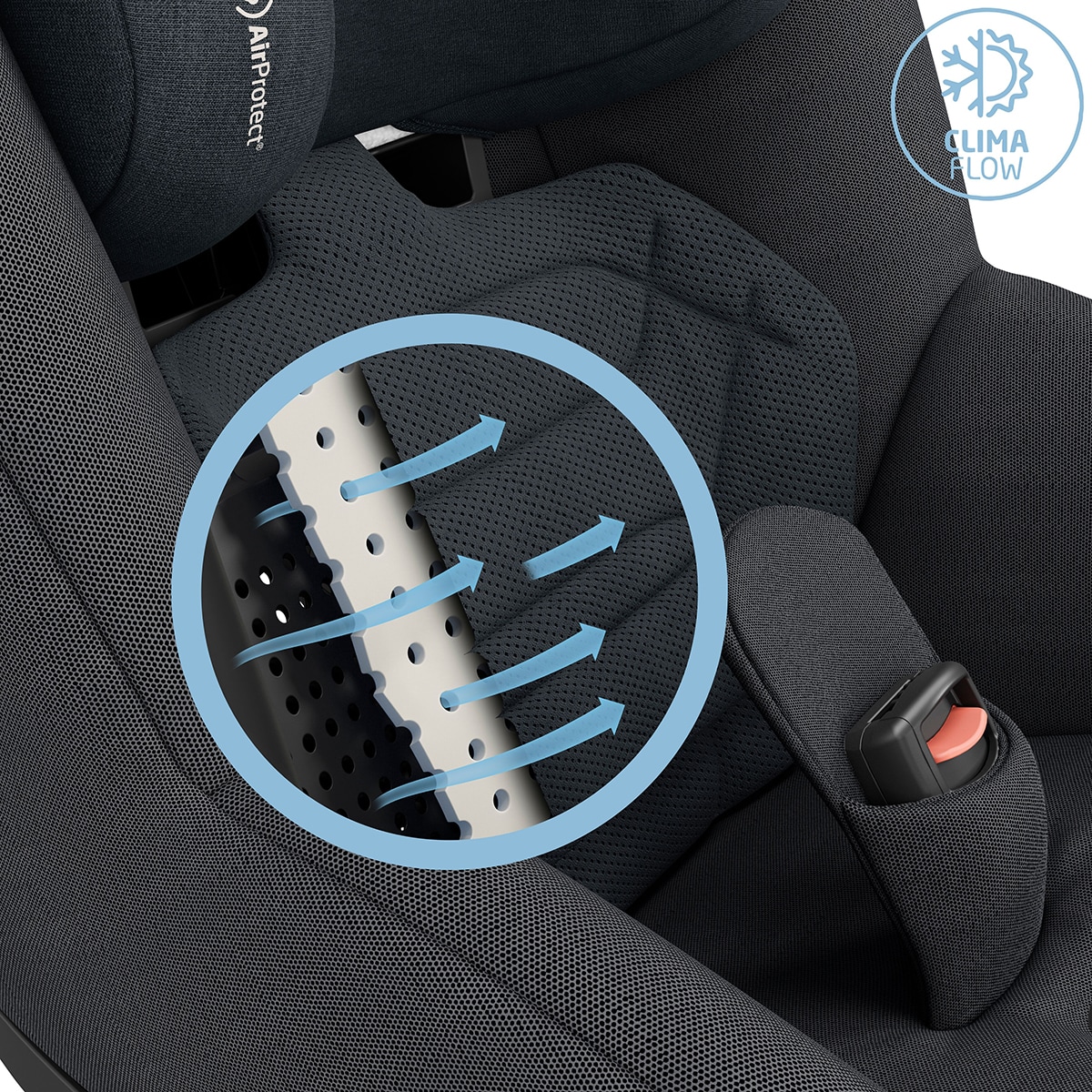 Cadeira Auto Pearl 360 PRO i-Size GR.0+/1 (40-105 cm) (0-4 Anos) Cinzento-escuro-10