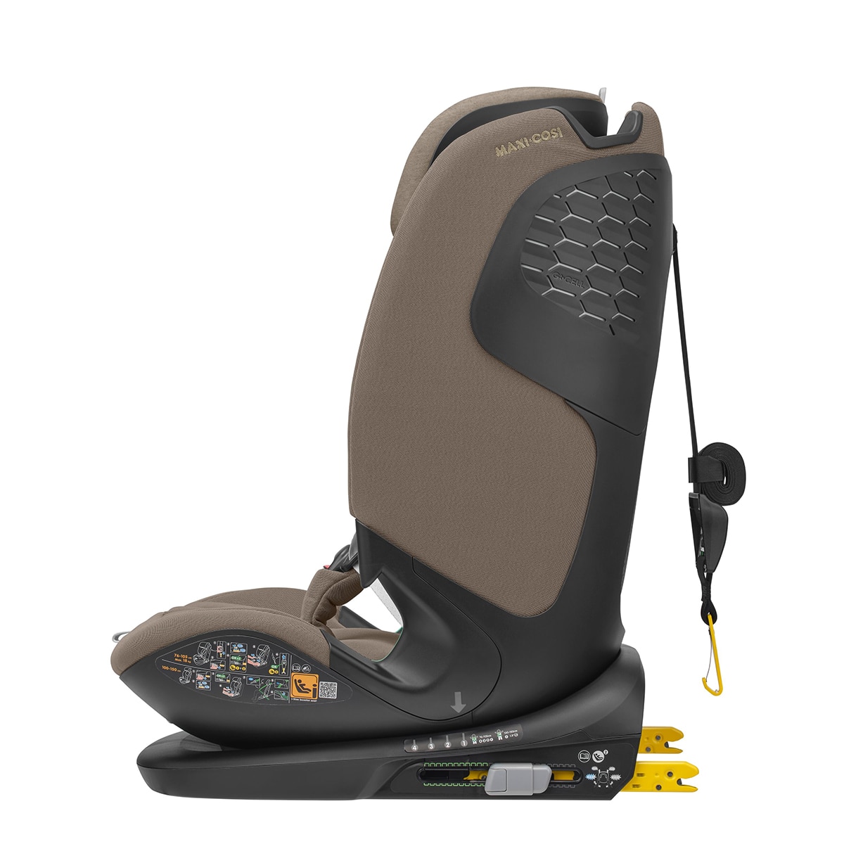 Silla de auto Maxi-Cosi Titan Pro2 I-Size, 76-150cm, 15m-12años - Marrón claro Marrón claro-5