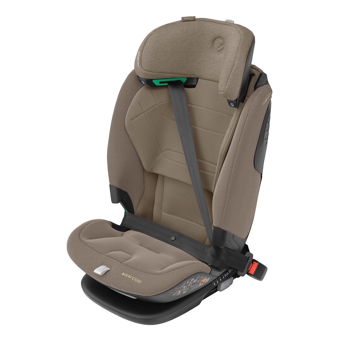 Silla de auto Maxi-Cosi Titan Pro2 I-Size, 76-150cm, 15m-12años - Marrón claro Marrón claro-7