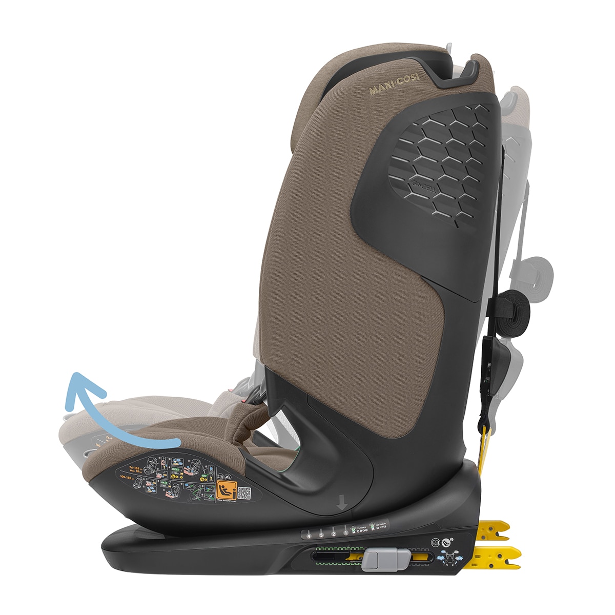 Silla de auto Maxi-Cosi Titan Pro2 I-Size, 76-150cm, 15m-12años - Marrón claro Marrón claro-8
