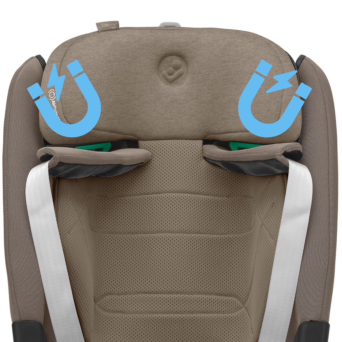Silla de auto Maxi-Cosi Titan Pro2 I-Size, 76-150cm, 15m-12años - Marrón claro Marrón claro-11