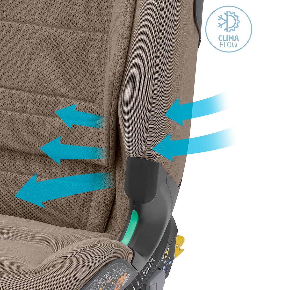 Silla de auto Maxi-Cosi Titan Pro2 I-Size, 76-150cm, 15m-12años - Marrón claro Marrón claro-12