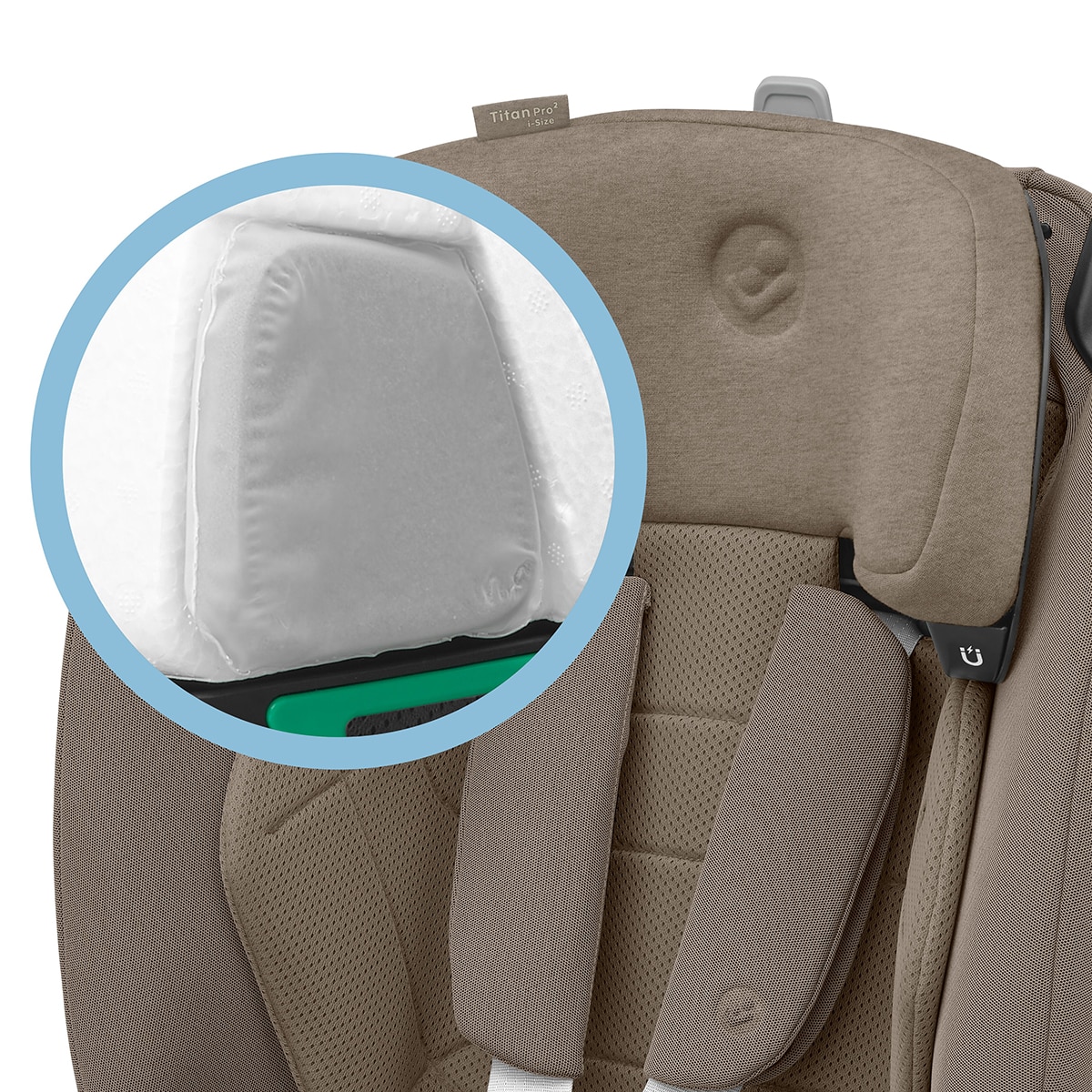 Silla de auto Maxi-Cosi Titan Pro2 I-Size, 76-150cm, 15m-12años - Marrón claro Marrón claro-13