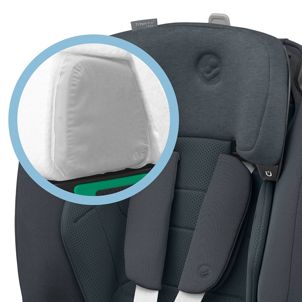 Cadeira Auto Titan Pro2 I-Size, 76-150 cm, 15 m-12 Anos Cinzento-escuro-13