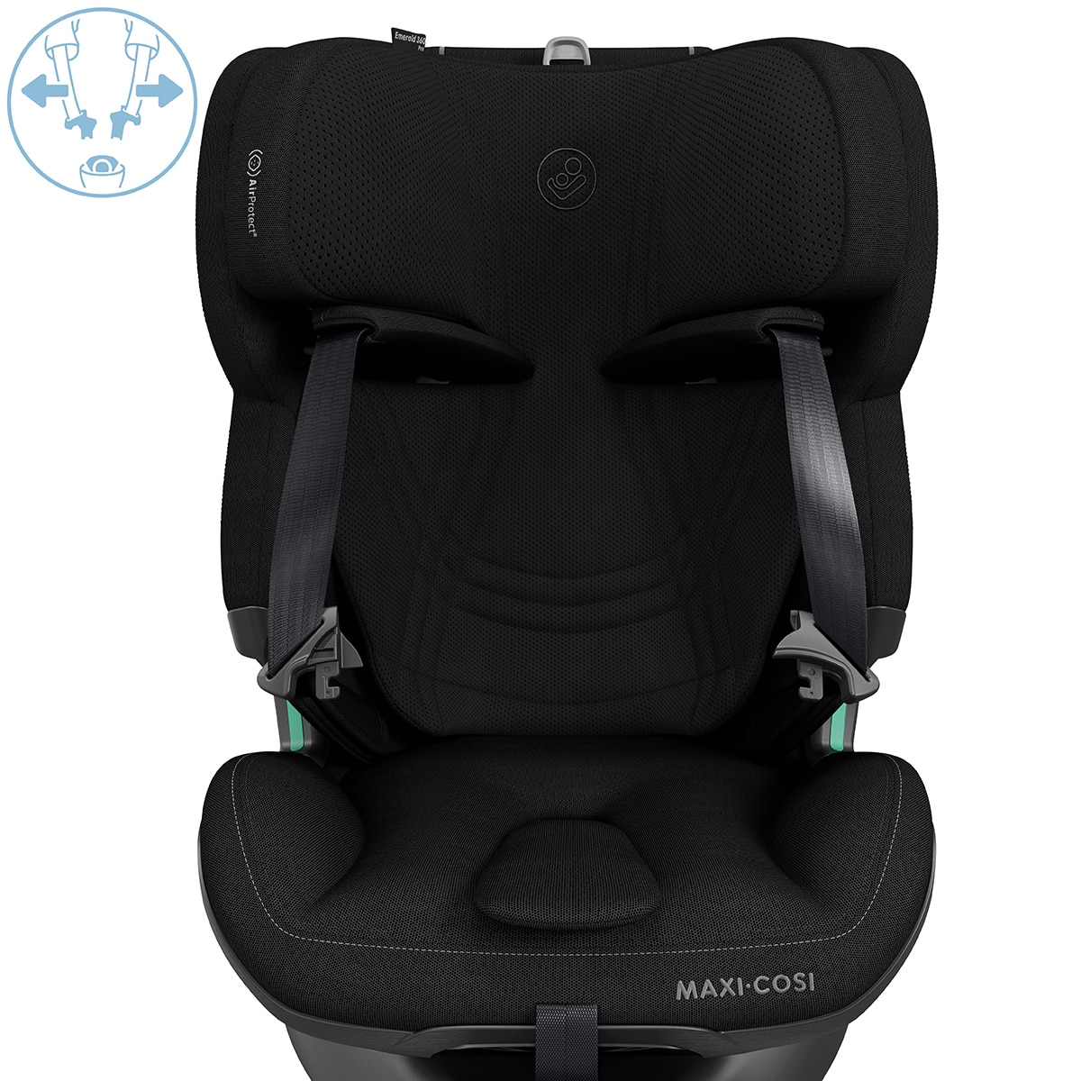 Cadeira Auto Emerald 360 Pro I-Size - 40-150 cm Preto-11