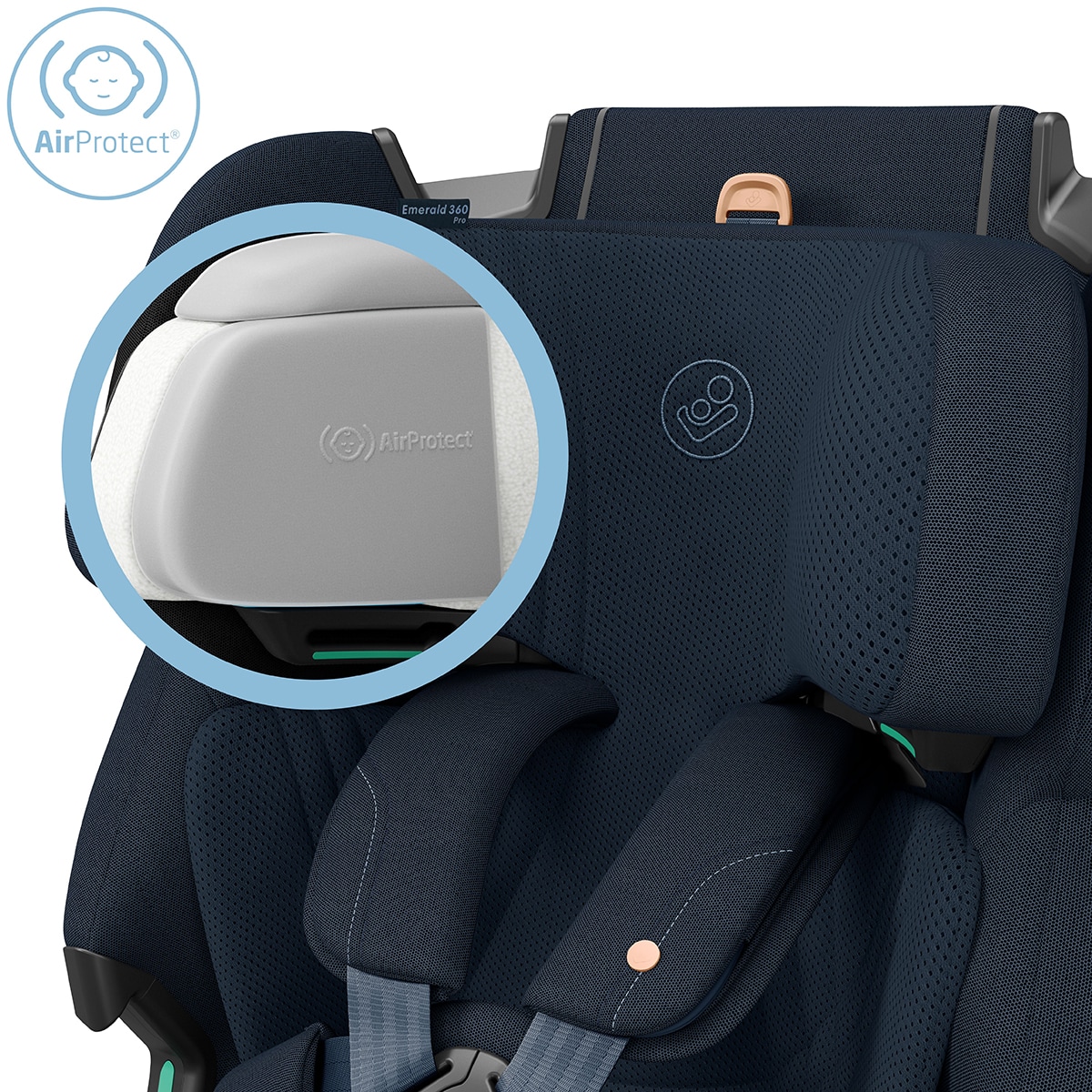 Cadeira Auto Emerald 360 Pro I-Size, 40-150 cm, 0-12 Anos Azul-escuro-27