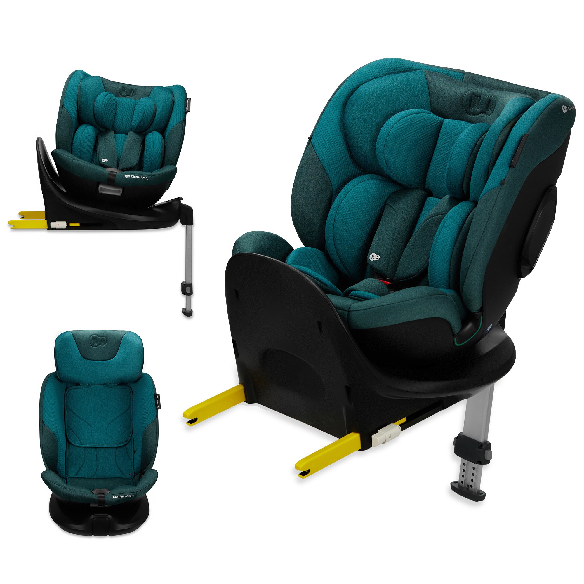 Imagen 3 de Kinderkraft Silla de auto 40 - 150 I Size I-FIX - Gris Azul oscuro