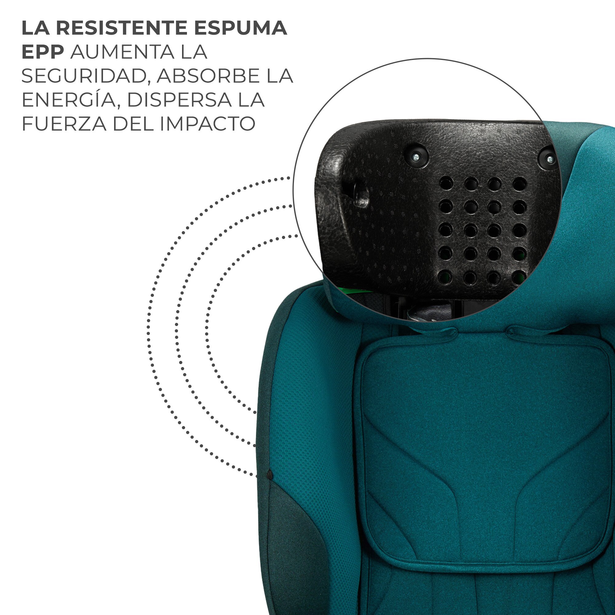 Imagen 8 de Kinderkraft Silla de auto 40 - 150 I Size I-FIX - Gris Azul oscuro