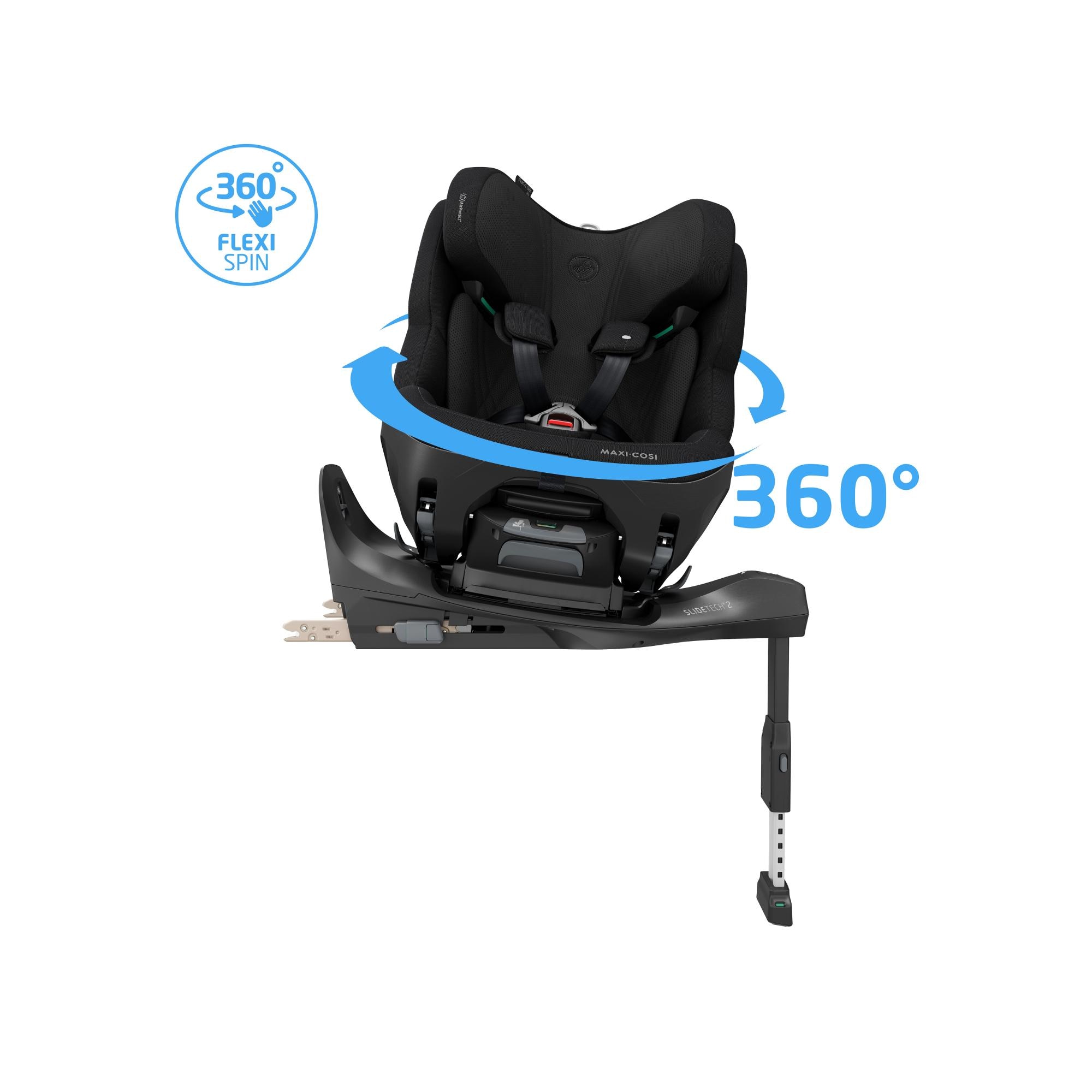 Cadeira Auto Pearl XL Slide Pro, 61-150 cm, 0 meses-12 anos, <36 Kg Preto-7