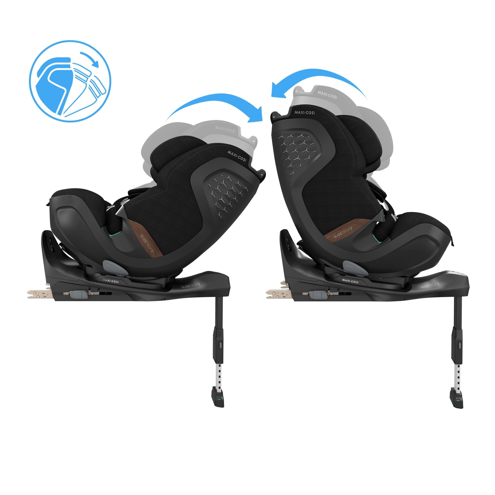 Cadeira Auto Pearl XL Slide Pro, 61-150 cm, 0 meses-12 anos, <36 Kg Preto-9