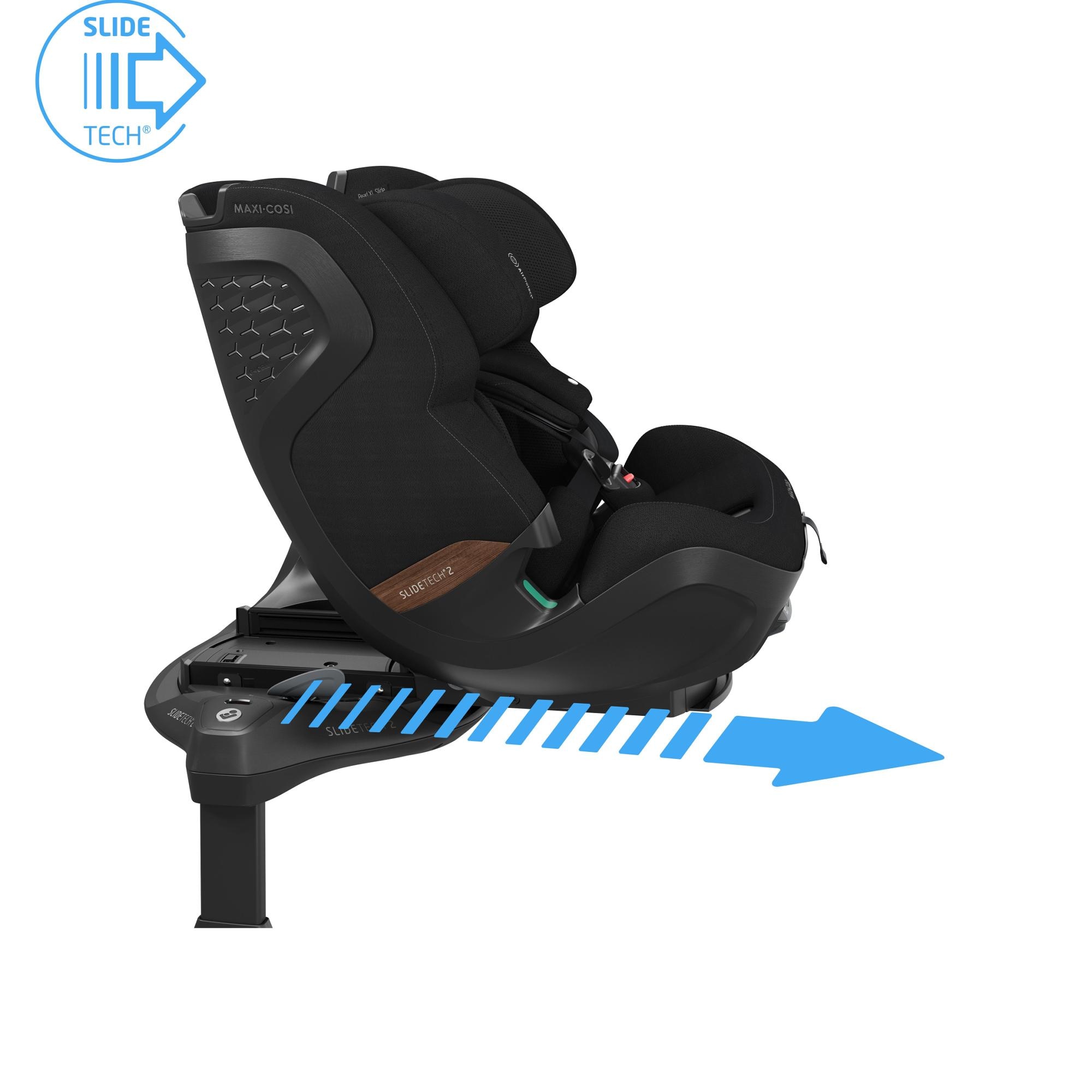 Cadeira Auto Pearl XL Slide Pro, 61-150 cm, 0 meses-12 anos, <36 Kg Preto-11