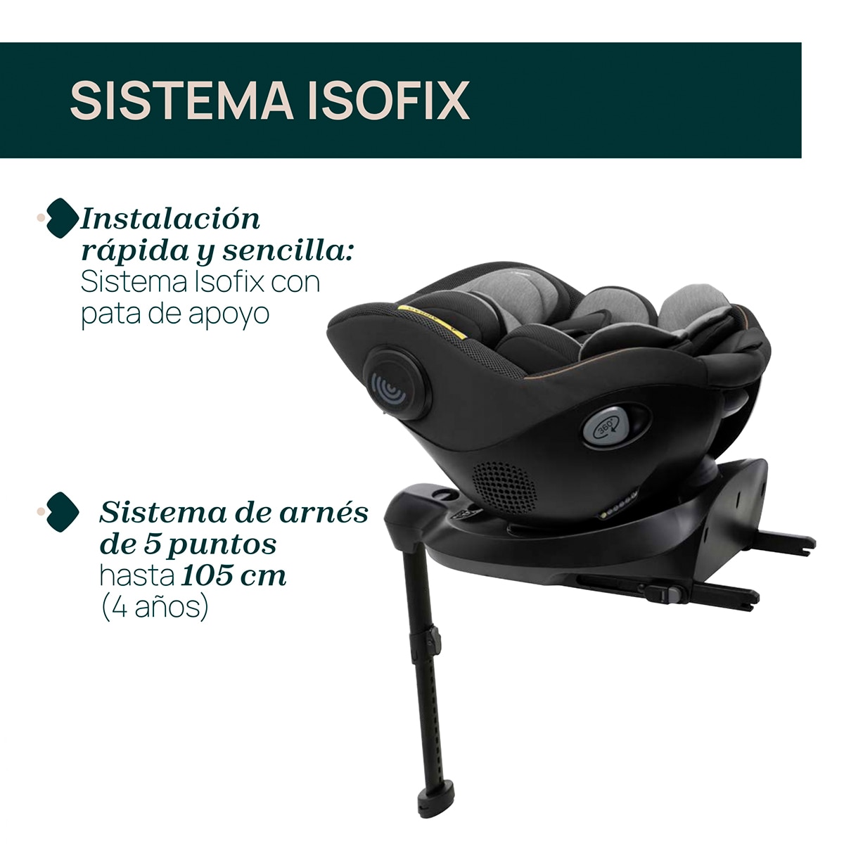 Cadeira Auto Seat 105 (40-105 cm) Preto-6
