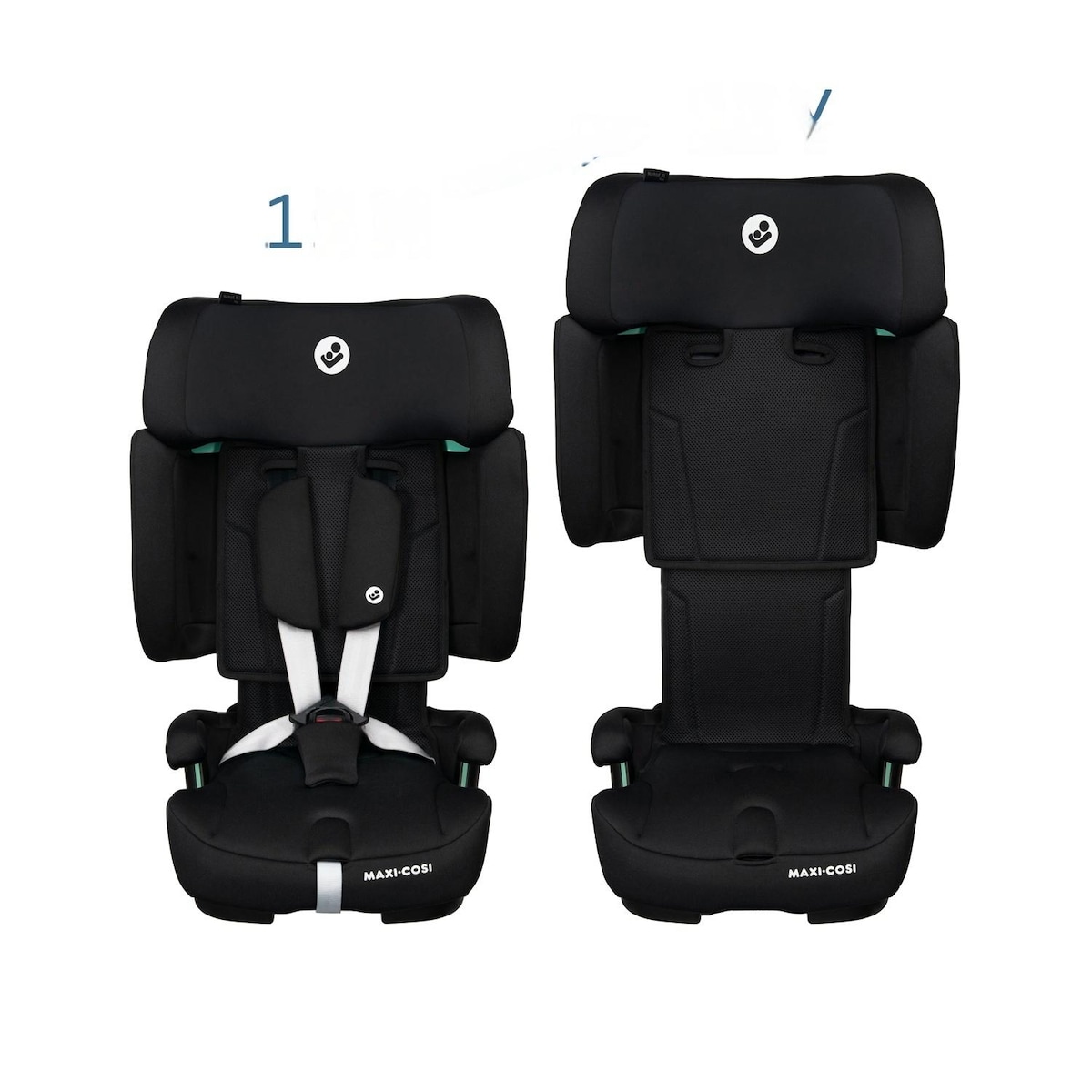 Cadeira Auto MC Nomad XL Plus, 76-150 cm, gr. 1/2/3, 15 m-12 anos, 9-36 kg Preto-13