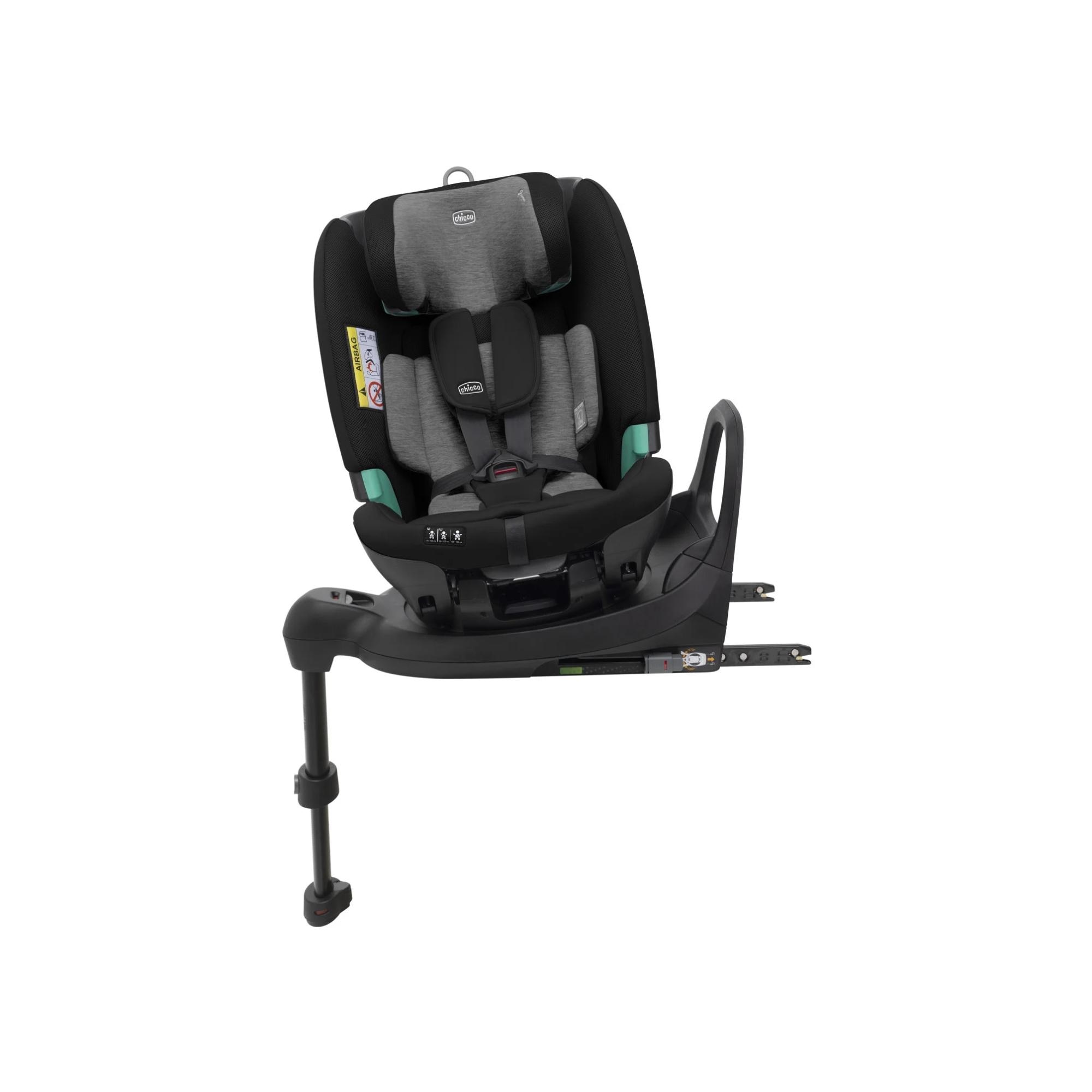 Cadeira Auto Fullseat 360 B.Car Seat 61-150 cm - W/B Black Satin Preto-4