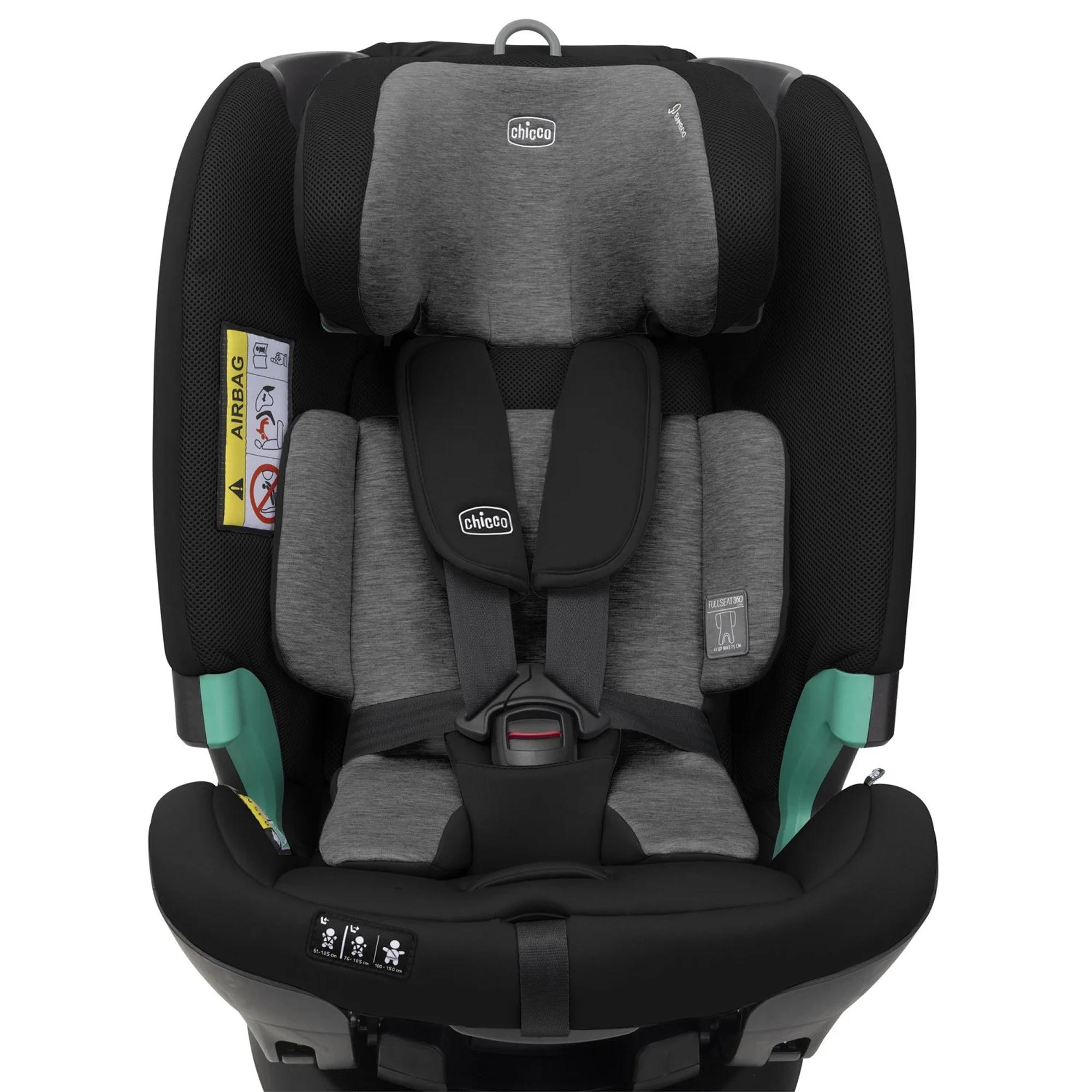 Cadeira Auto Fullseat 360 B.Car Seat 61-150 cm - W/B Black Satin Preto-11