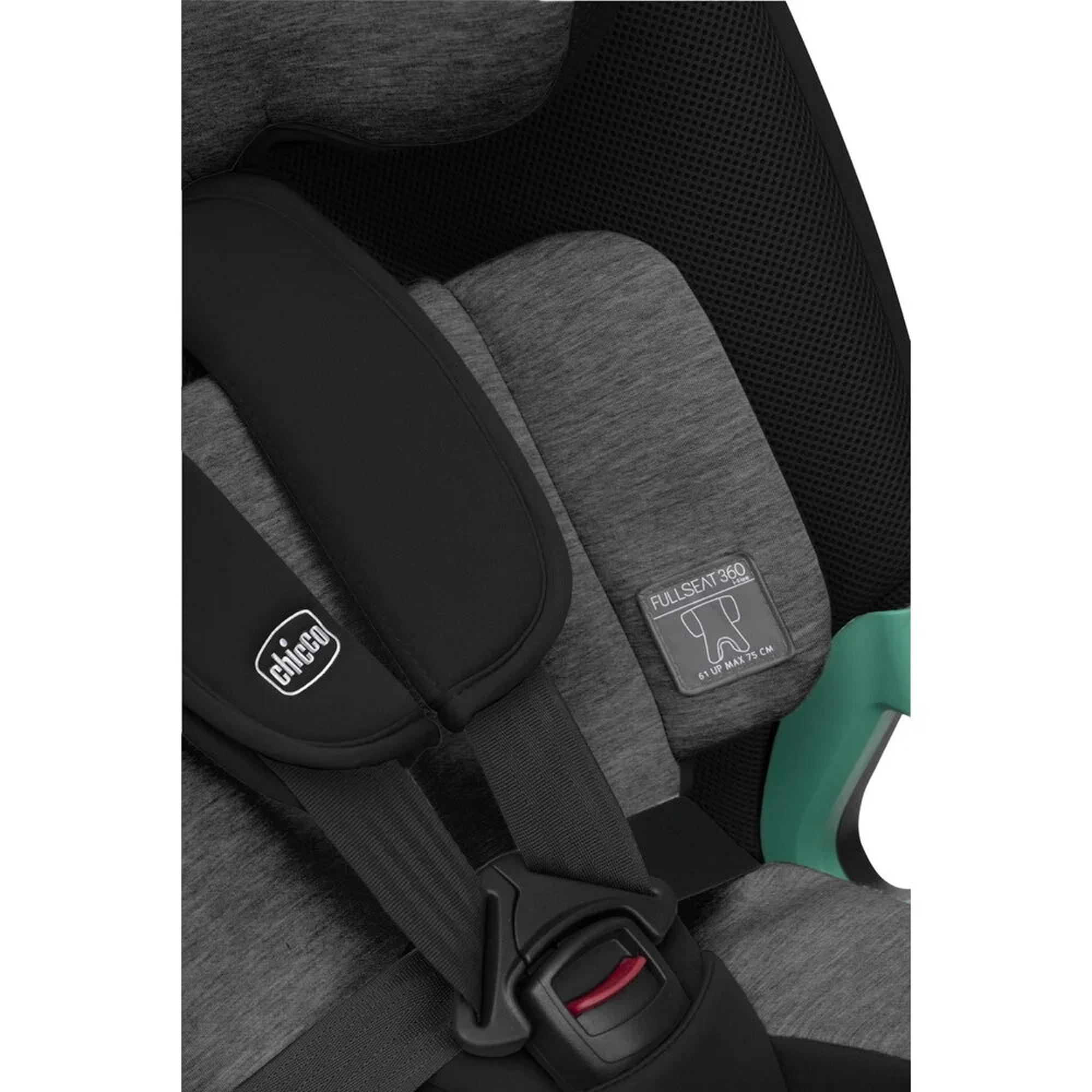 Cadeira Auto Fullseat 360 B.Car Seat 61-150 cm - W/B Black Satin Preto-12
