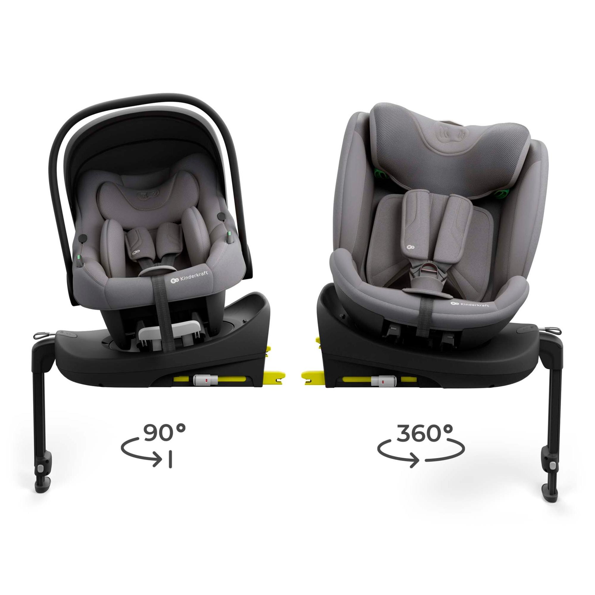 Silla de coche Kinderkraft Endura Safe Modular System 40-150 cm de Kinderkraft - Gris Gris-3