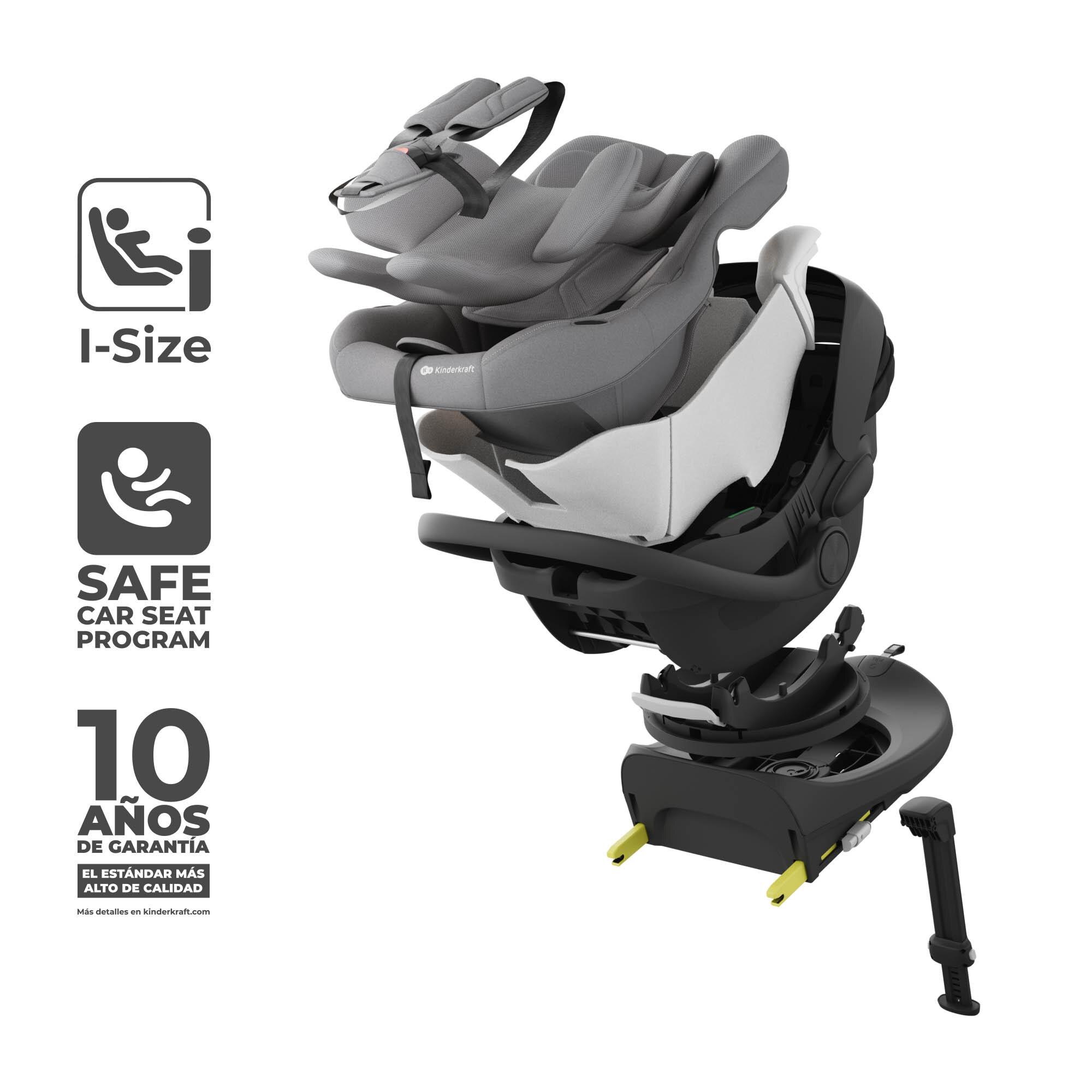 Silla de coche Kinderkraft Endura Safe Modular System 40-150 cm de Kinderkraft - Gris Gris-7