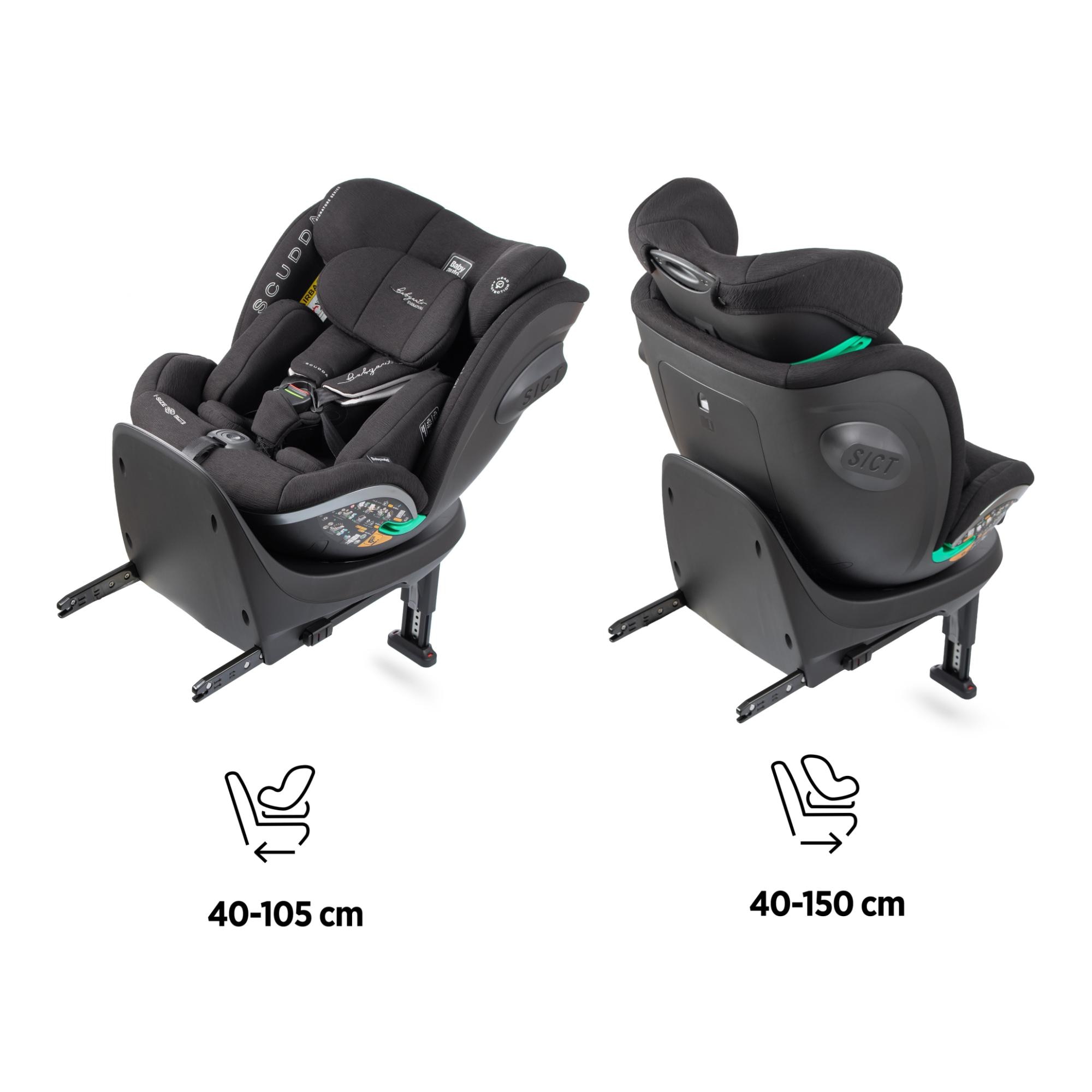 Cadeira Auto Scudda IF-IX (40-150 cm) Babyauto Signature Preto-4