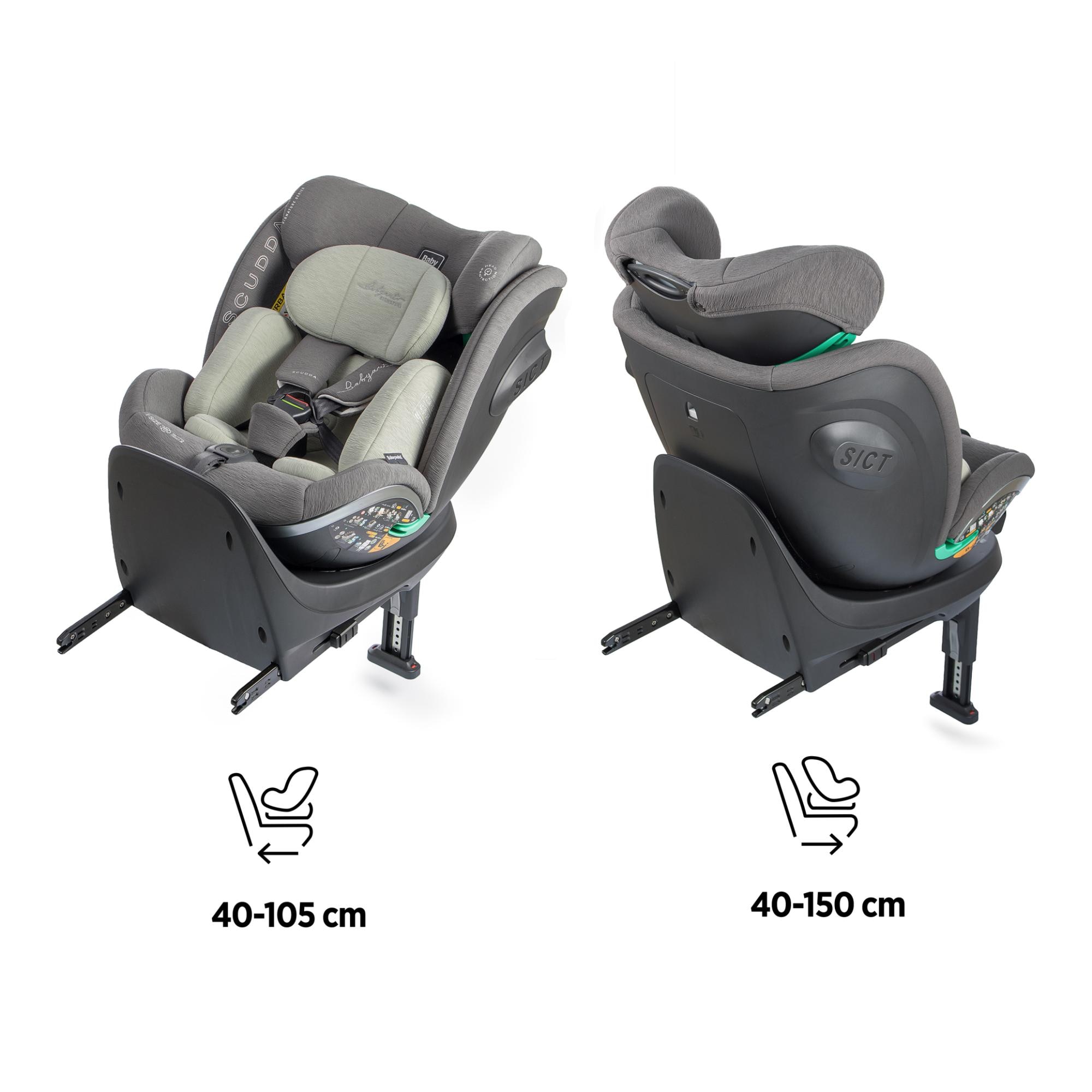 Cadeira Auto Scudda IF-IX (40-150 cm) Babyauto Signature Verde-3