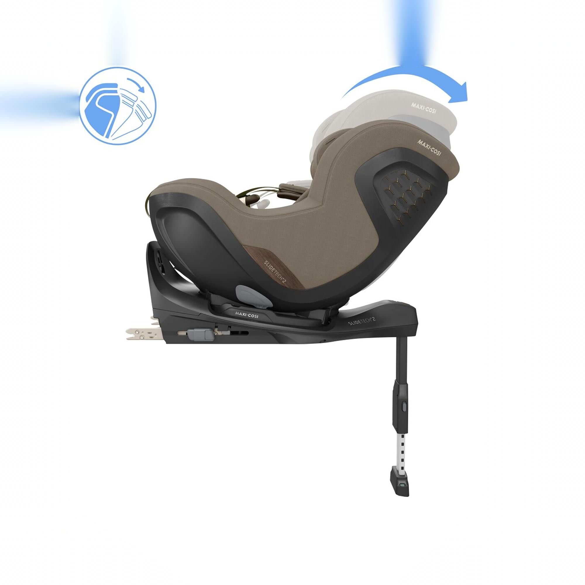 Cadeira Auto Maxi-Cosi Peral Slide Pro, 61-105 cm, 3 m-4 anos, 0-17,5 kg Caqui-4