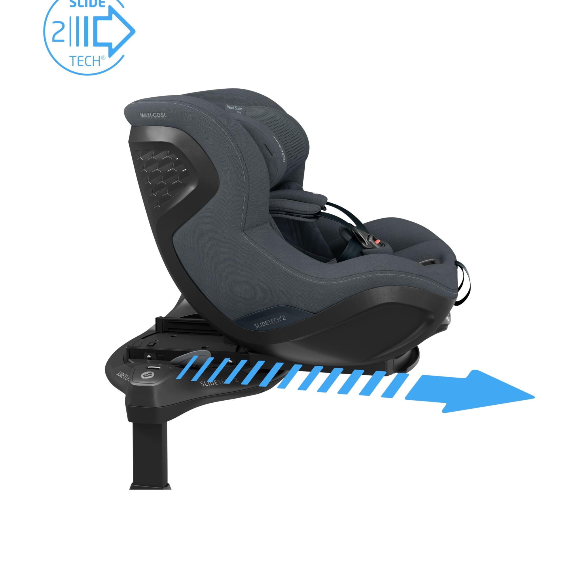Cadeira Auto Maxi-Cosi Peral Slide Pro, 61-105 cm, 3 m-4 anos, 0-17,5 kg Cinzento-escuro-3