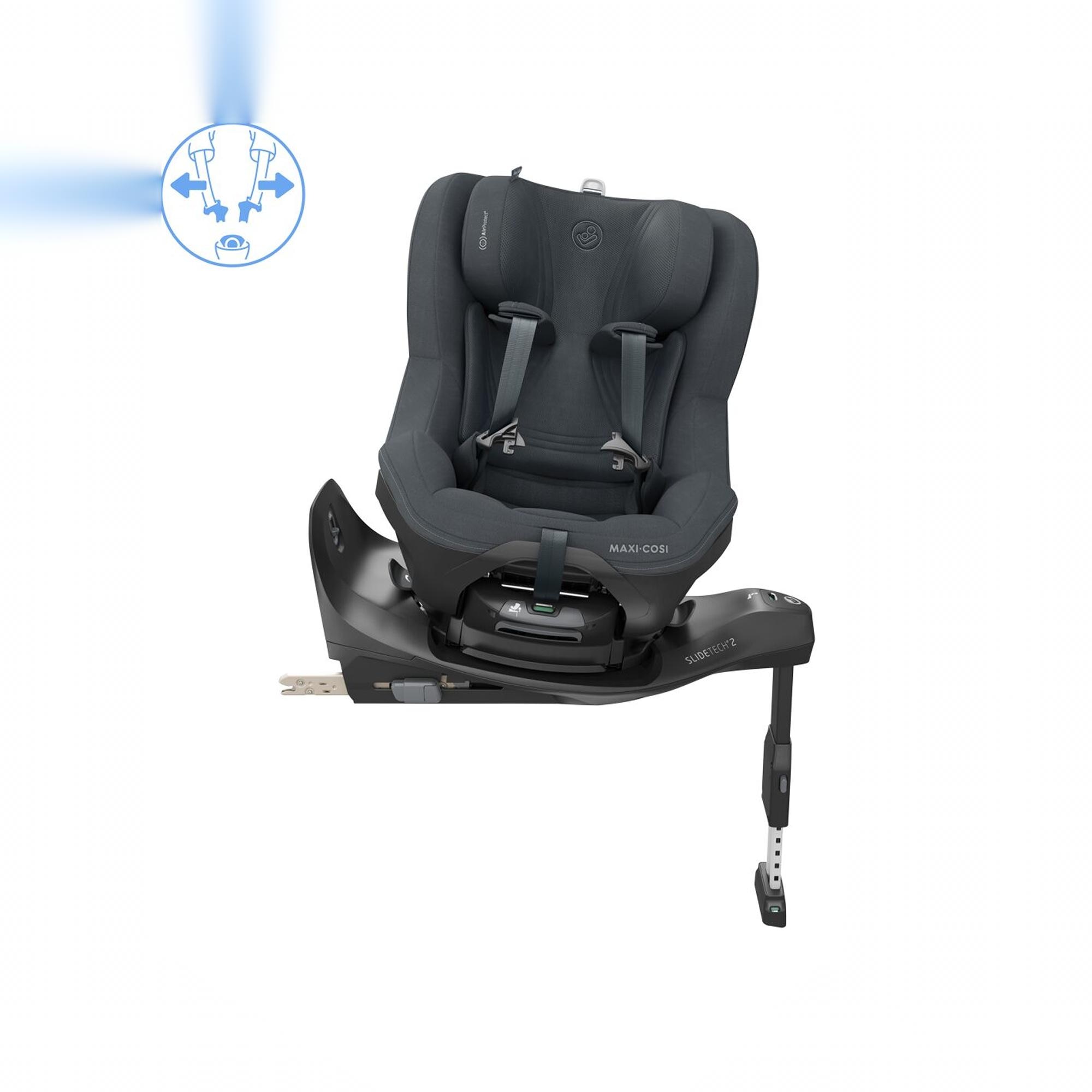 Cadeira Auto Maxi-Cosi Peral Slide Pro, 61-105 cm, 3 m-4 anos, 0-17,5 kg Cinzento-escuro-6