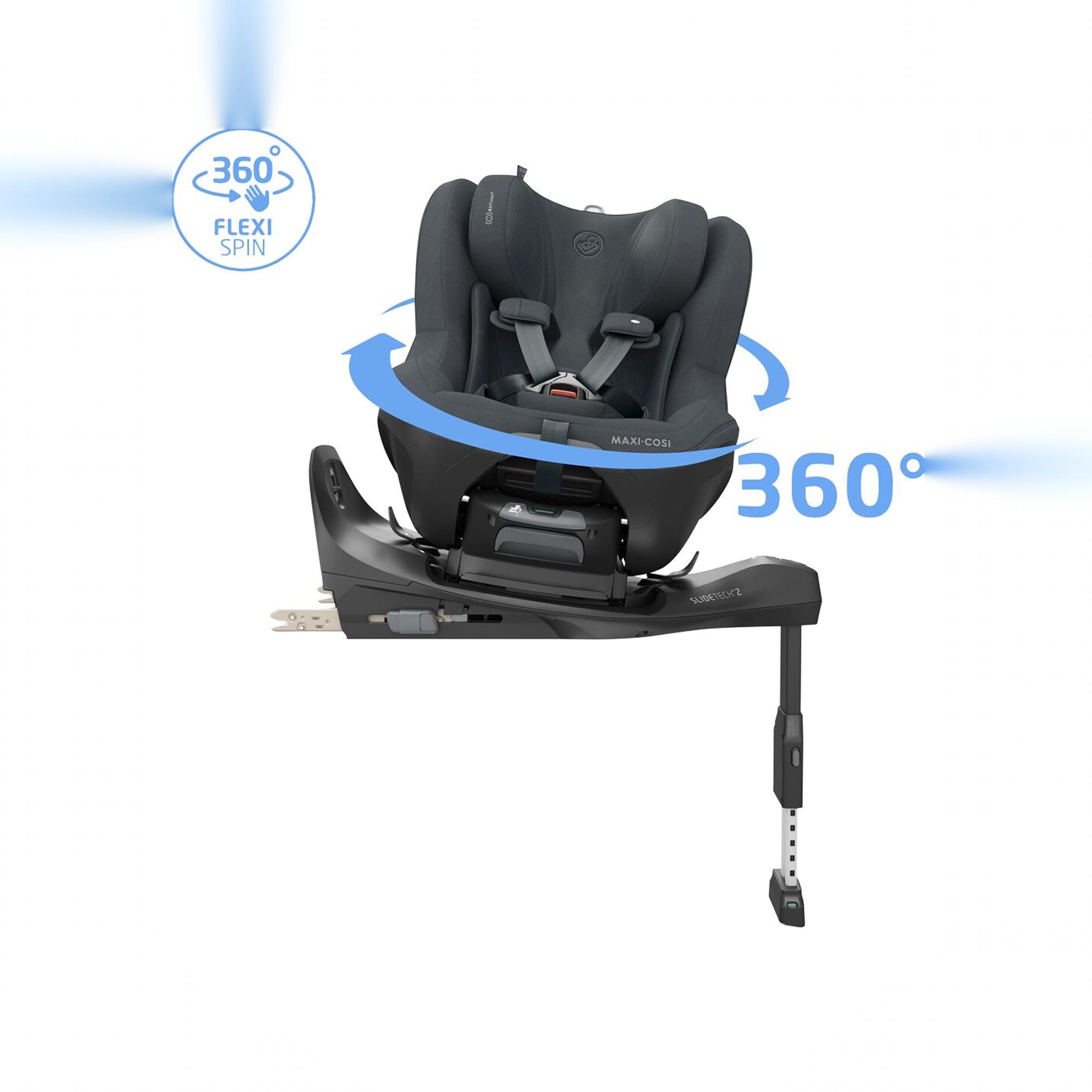 Cadeira Auto Maxi-Cosi Peral Slide Pro, 61-105 cm, 3 m-4 anos, 0-17,5 kg Cinzento-escuro-9