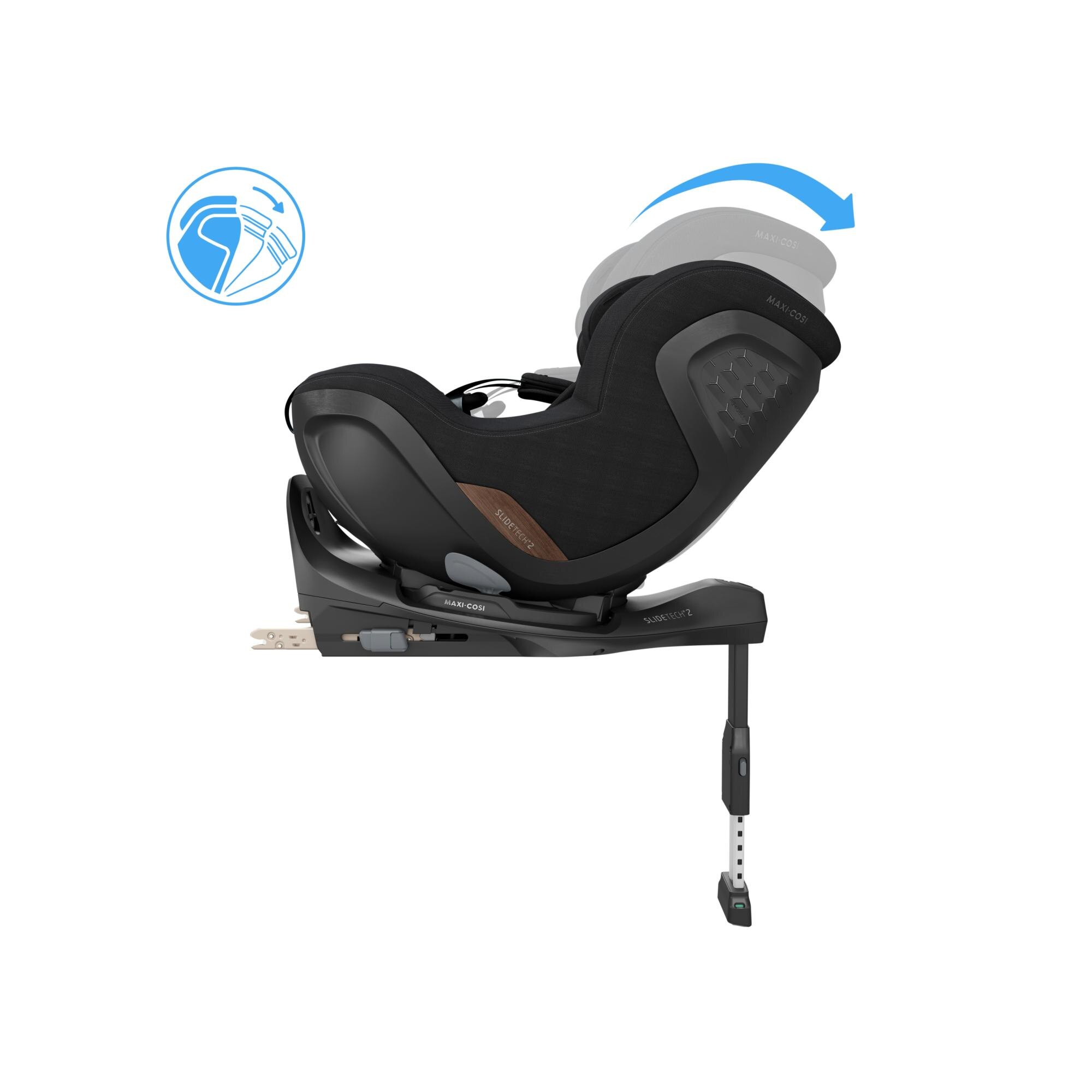 Silla de coche Maxi-Cosi PEARL SLIDE PRO, 61-105cm, 3m-4años, 0-17,5Kg - Negro Negro-4