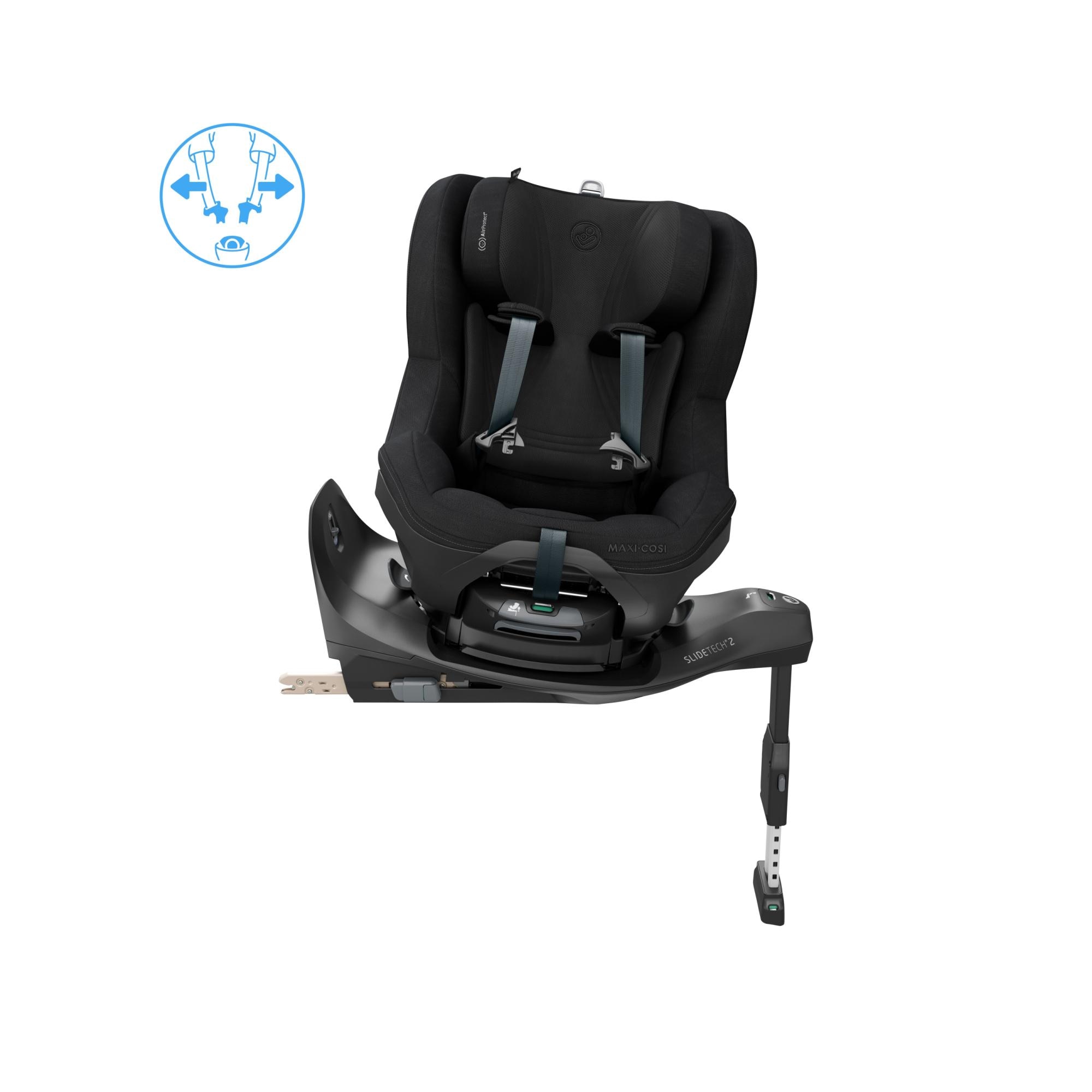 Silla de coche Maxi-Cosi PEARL SLIDE PRO, 61-105cm, 3m-4años, 0-17,5Kg - Negro Negro-6