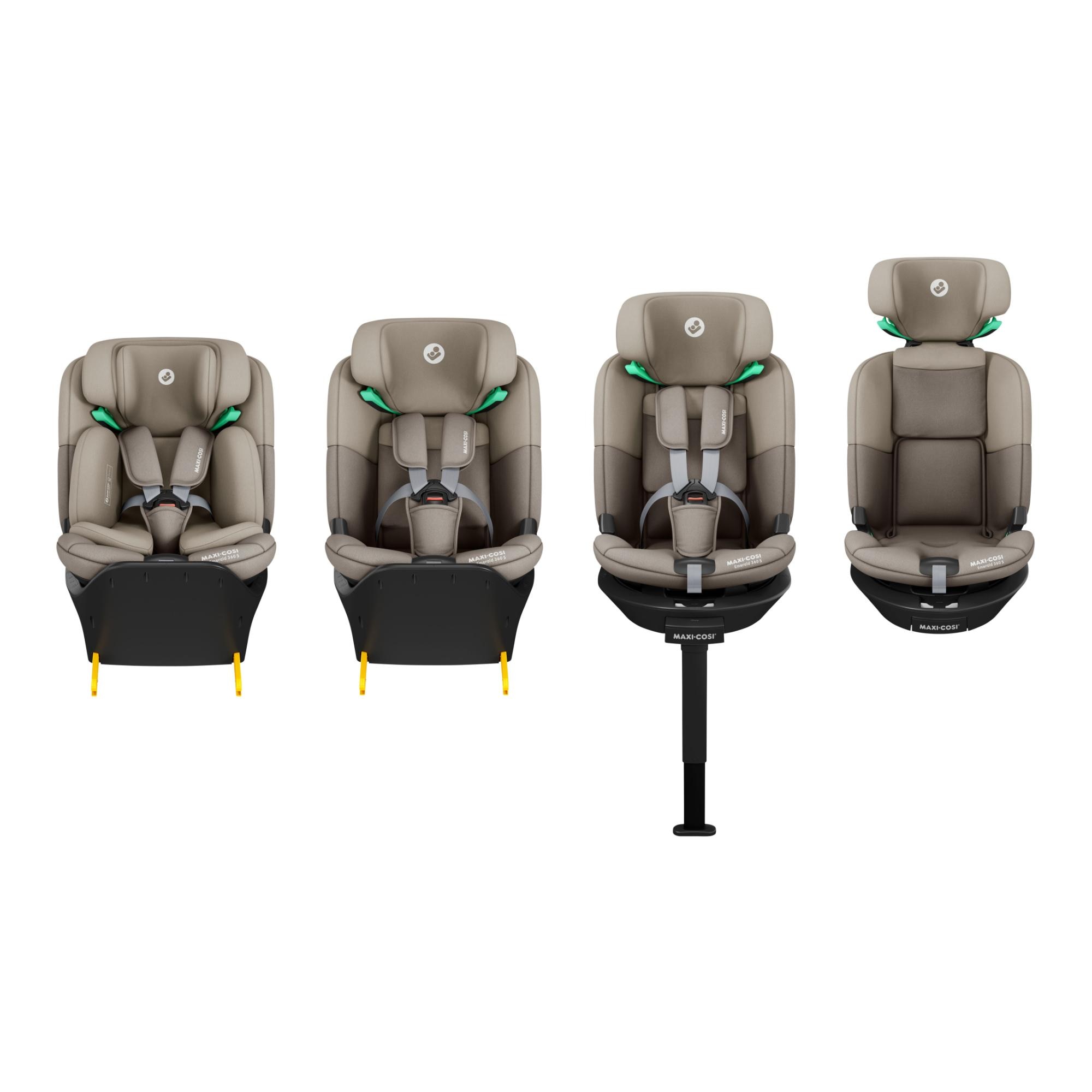 Silla de coche GR. 0/1/2/3 Maxi-Cosi Emerald S i-Size, 40-150cm, 0-12 años, 0-36Kg - Marrón claro Marrón claro-6