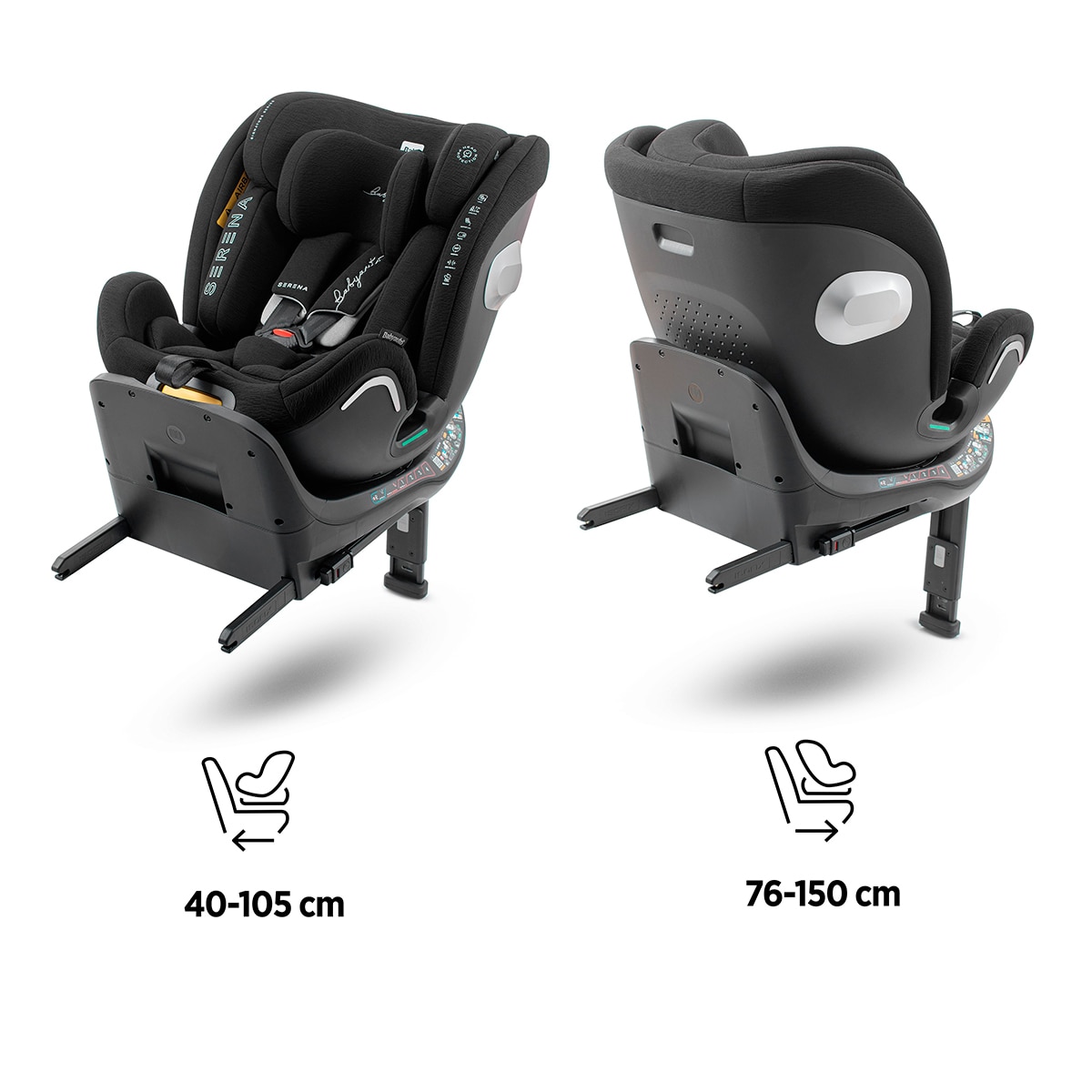 Imagen 4 de Silla de coche SERENA IF-IX (40-150cm) Babyauto Signature - Negro Negro