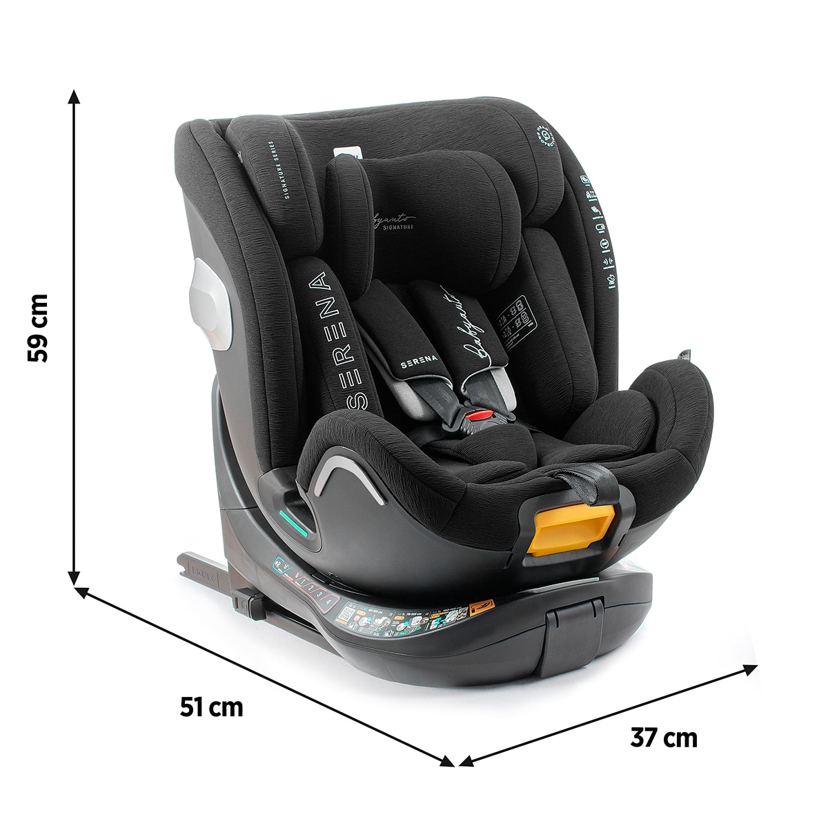 Imagen 9 de Silla de coche SERENA IF-IX (40-150cm) Babyauto Signature - Negro Negro