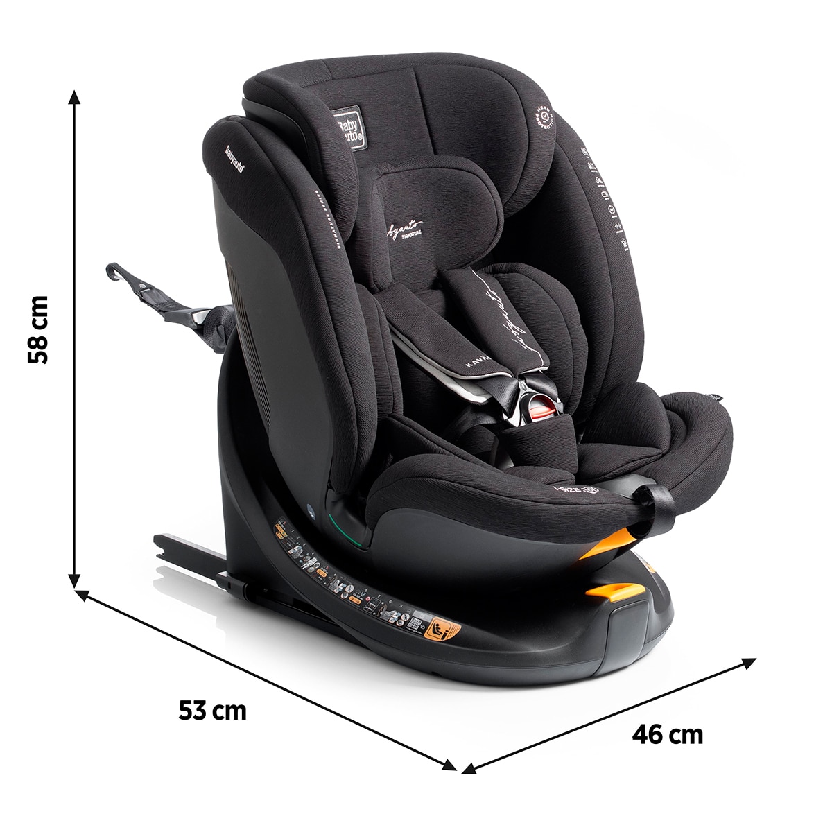 Silla de coche KAVAN IF-IX (40-150cm) Babyauto Signature - Negro Negro-8